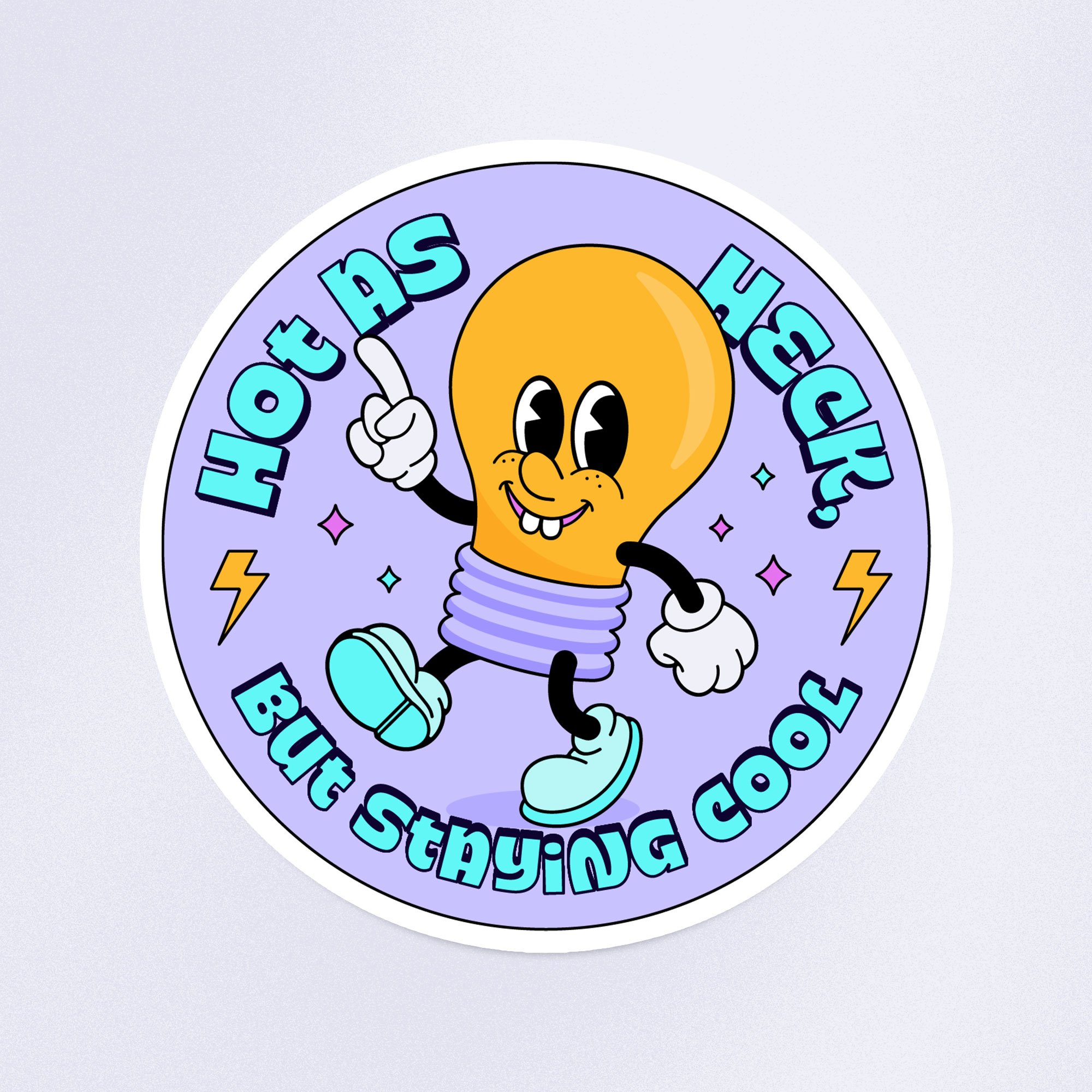 Hot As Heck Sticker - 4"x4"
