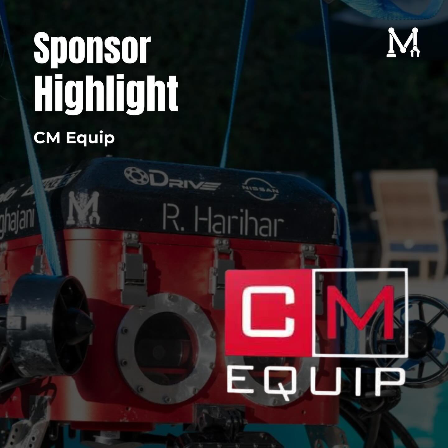 CM Equip is the go-to supplier for rental construction equipment in Canada, and a long-standing supporter of McGill Robotics! Their contributions to the team have helped us achieve newfound success in recent years that would have been impossible othe