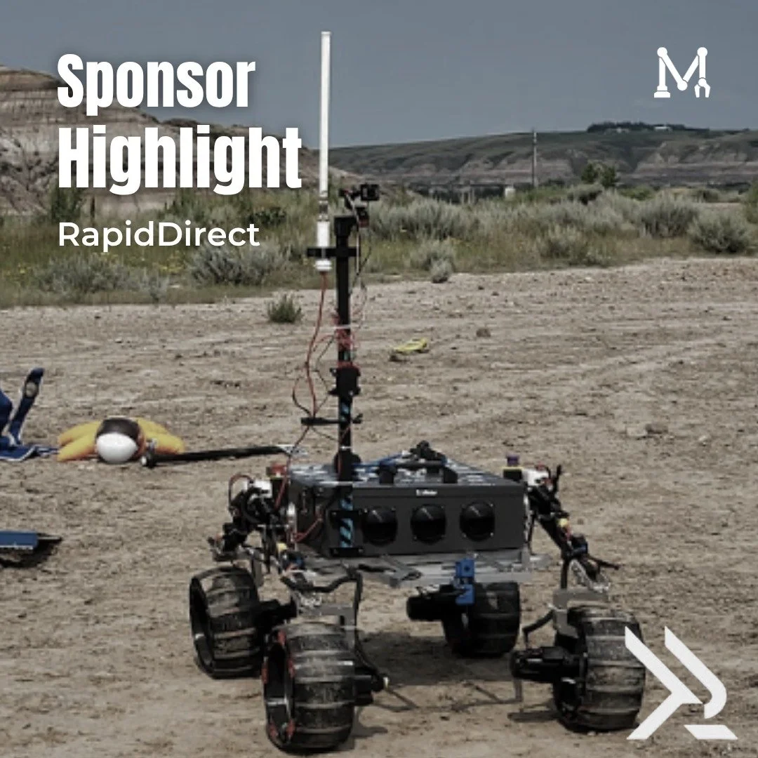 We are proud to announce our collaboration with @rapiddirect on our rover's mechanical upgrades this year! The parts we received are of extremely high quality, and we have high hopes for this year's competition.