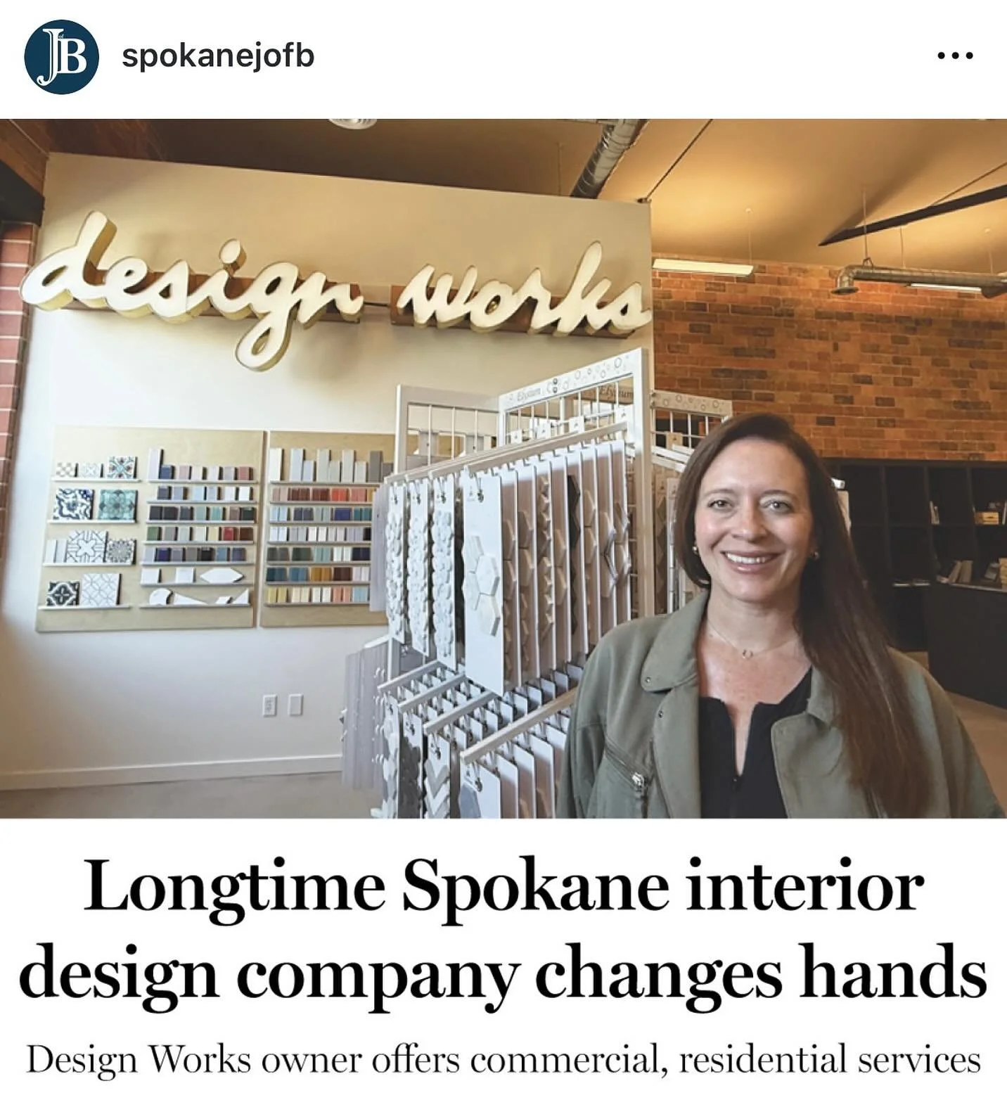 My feature in the current issue of @spokanejofb is live-The article details my professional journey and how I came to own @designworksinteriors_ The publication is available digitally, link in bio + print copies available via subscription ☺️ #DesignW