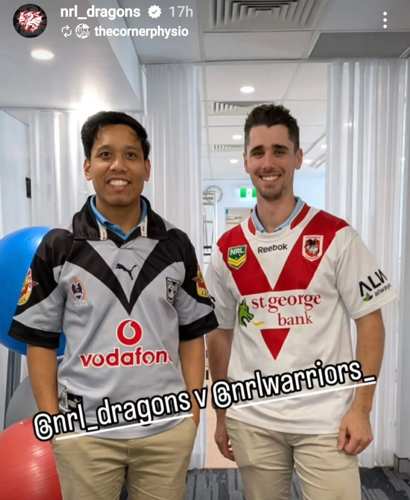 Thanks to the @nrl_dragons for reposting our story 🙏🦖❤️