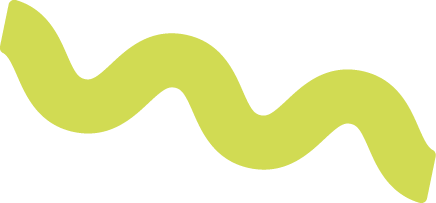 Lime green wavy shape