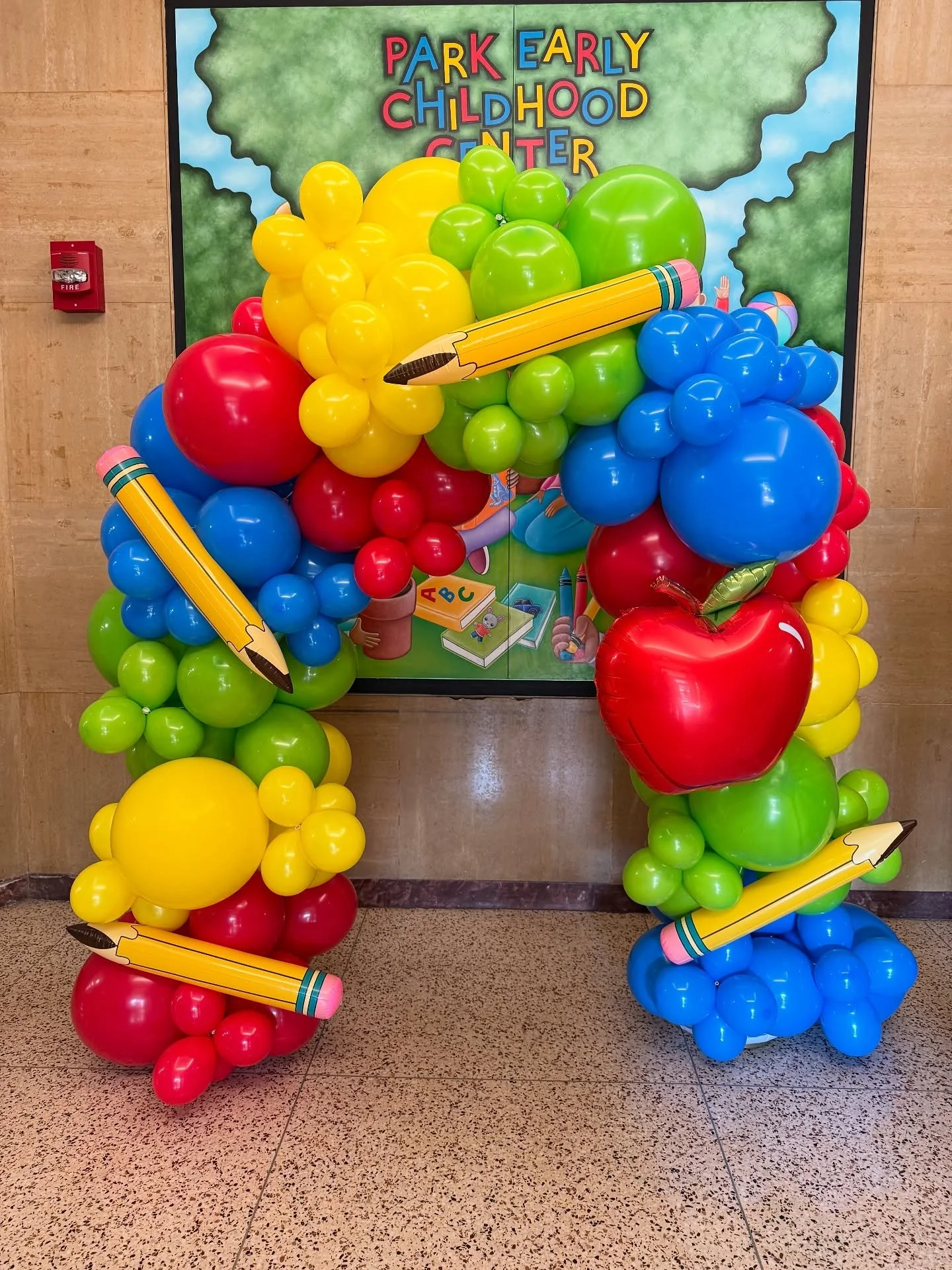 Starting the 1st day of school with a pop of color!