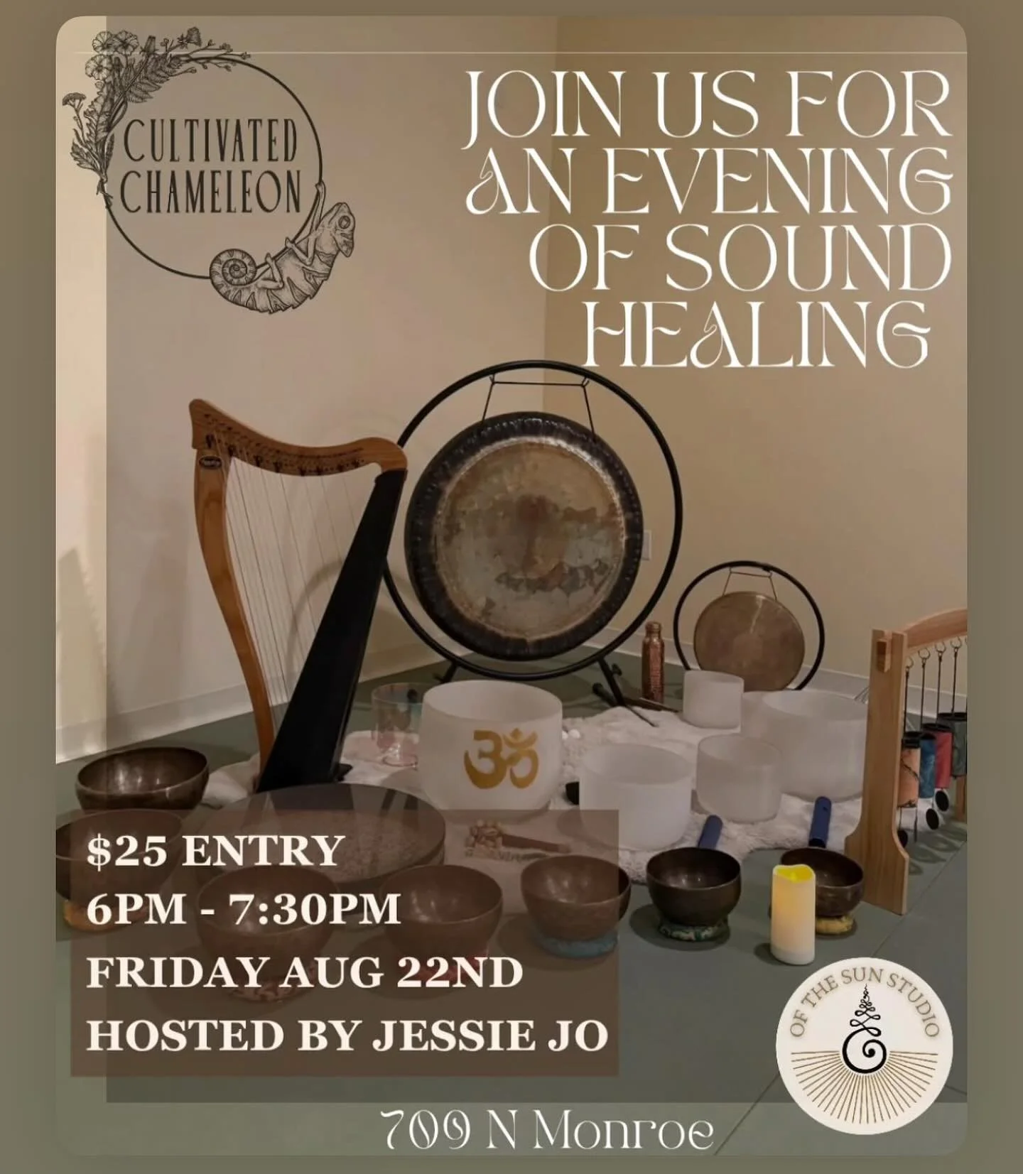This Friday find your thrifted goodies and enjoy some sound @cultivatedchameleon 🦎💚🎶✨

$25 Family friendly, bring some comfies to lay down and we&rsquo;ll see you there! 

709 N Monroe St, Spokane, WA 99201