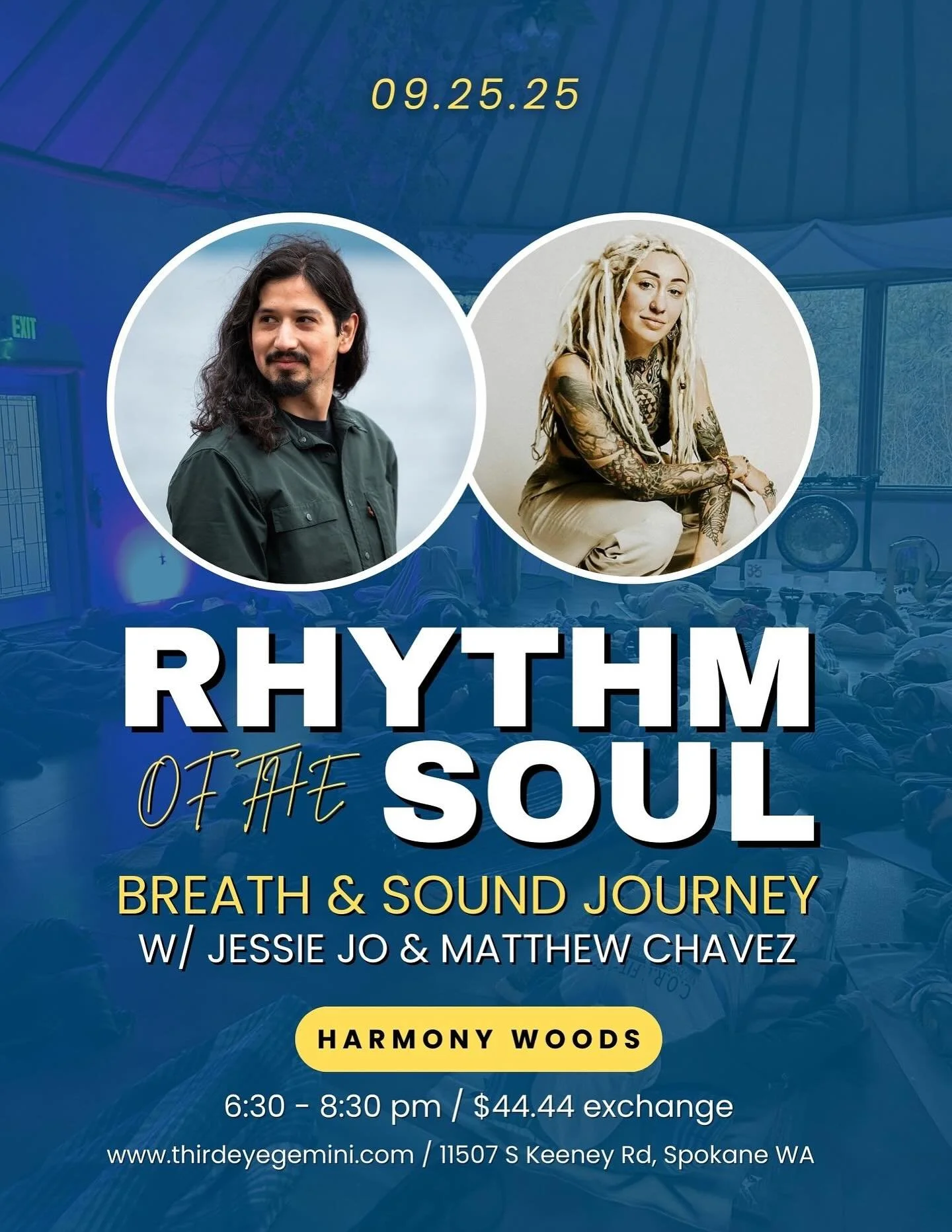 Back at it! @harmony_woods_spokane @the.thirdeyegemini 

Tickets at thirdeyegemini.com