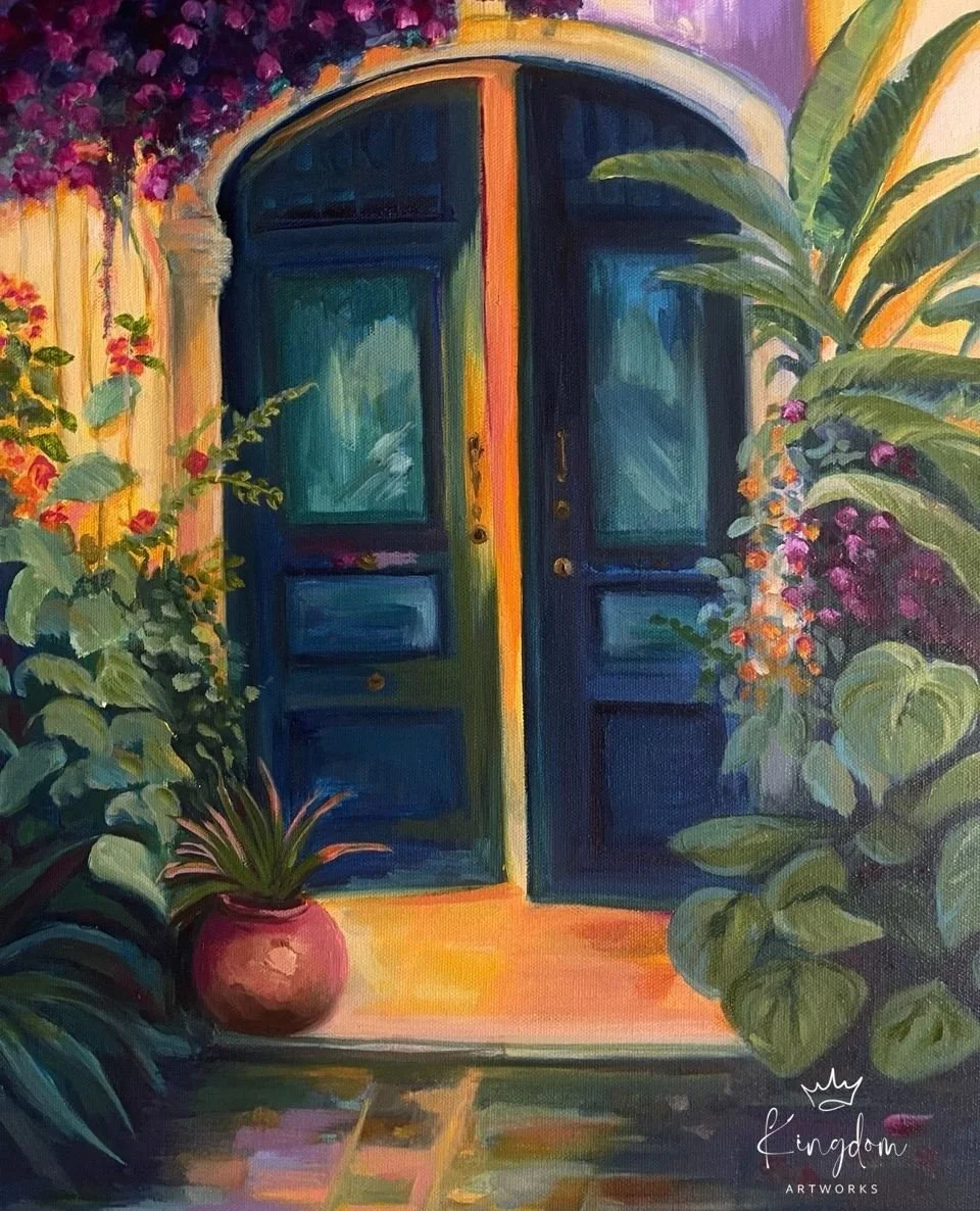 &ldquo;The Door to Promise&rdquo; &mdash; a reminder that every threshold holds hope, and every promise awaits your step of faith. ⁠
⁠
The original and multiple print sizes are now available on my site. ⁠
⁠
#PropheticArt #FaithInColor #ArtThatSpeaks 
