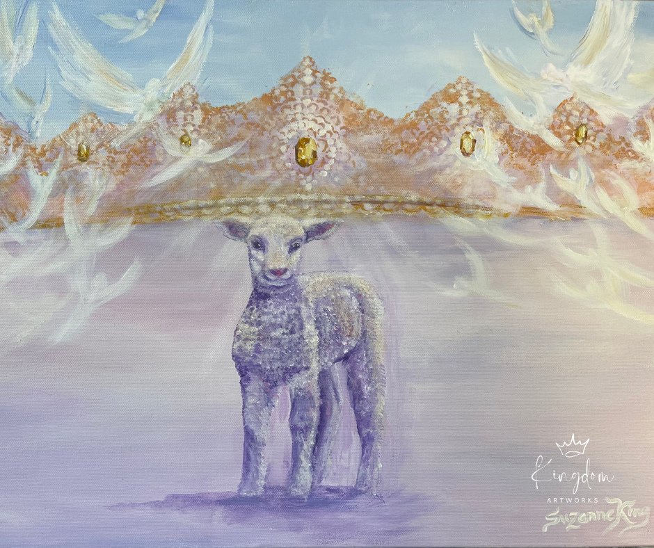 A Lamb&mdash;humble and gentle.⁠
A Crown&mdash;His kingship and victory.⁠
Angels&mdash;declaring heaven&rsquo;s joy.⁠
⁠
&ldquo;The Lamb who was slain is worthy&hellip; to receive glory and honor and power.&rdquo; &mdash; Revelation 5:12⁠
⁠
At Christm