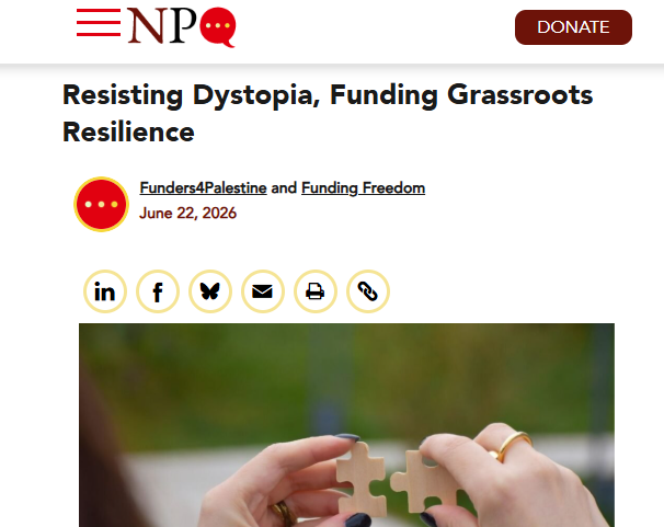 Resisting Dystopia, Funding Grassroots Resilience