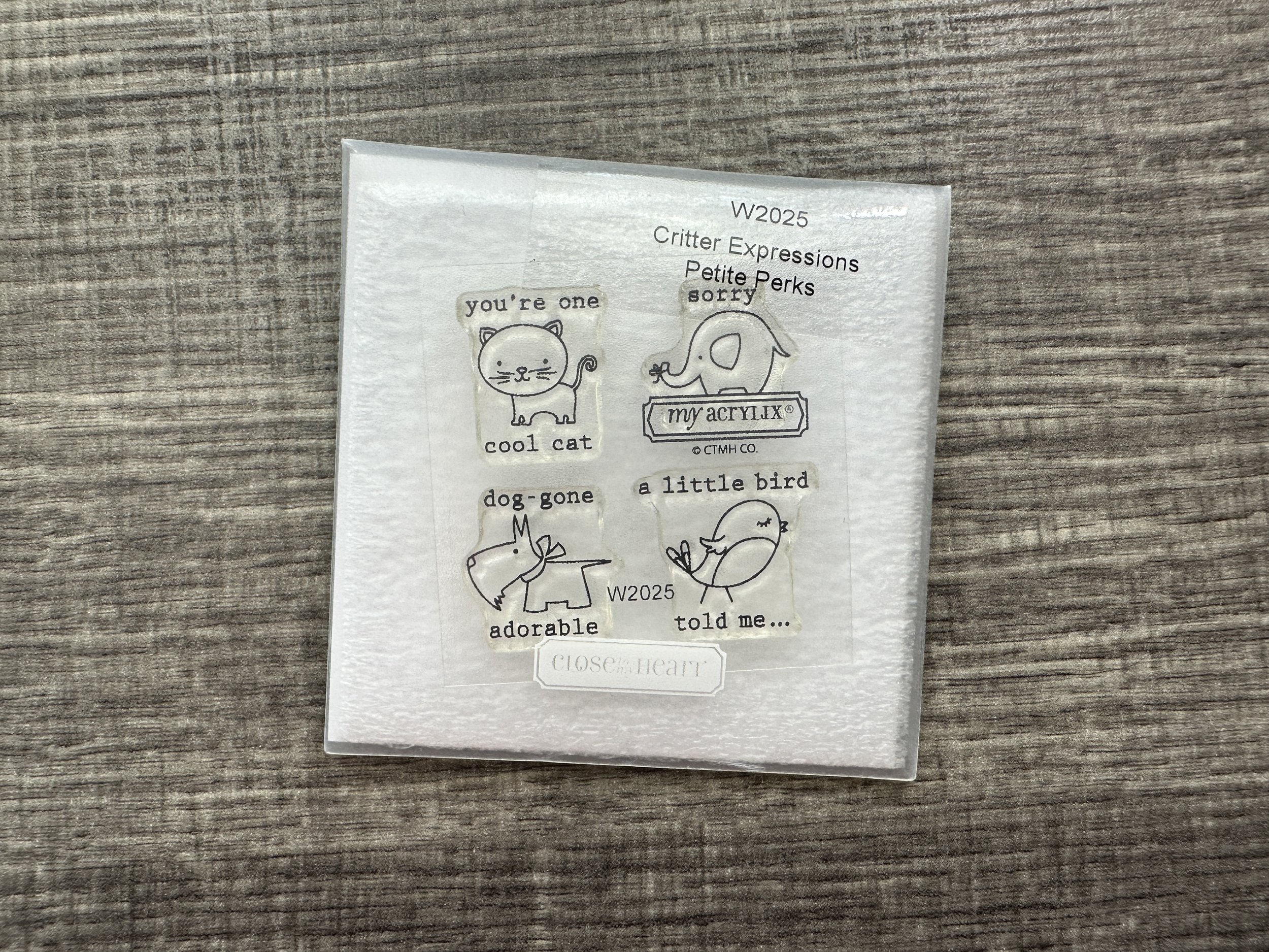Critter Expressions mini stamp (new)