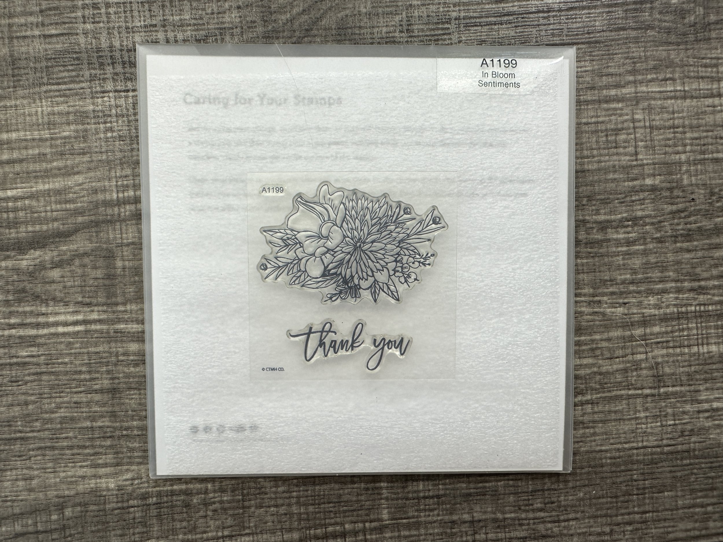 In Bloom - Sentiments Stamp (used)