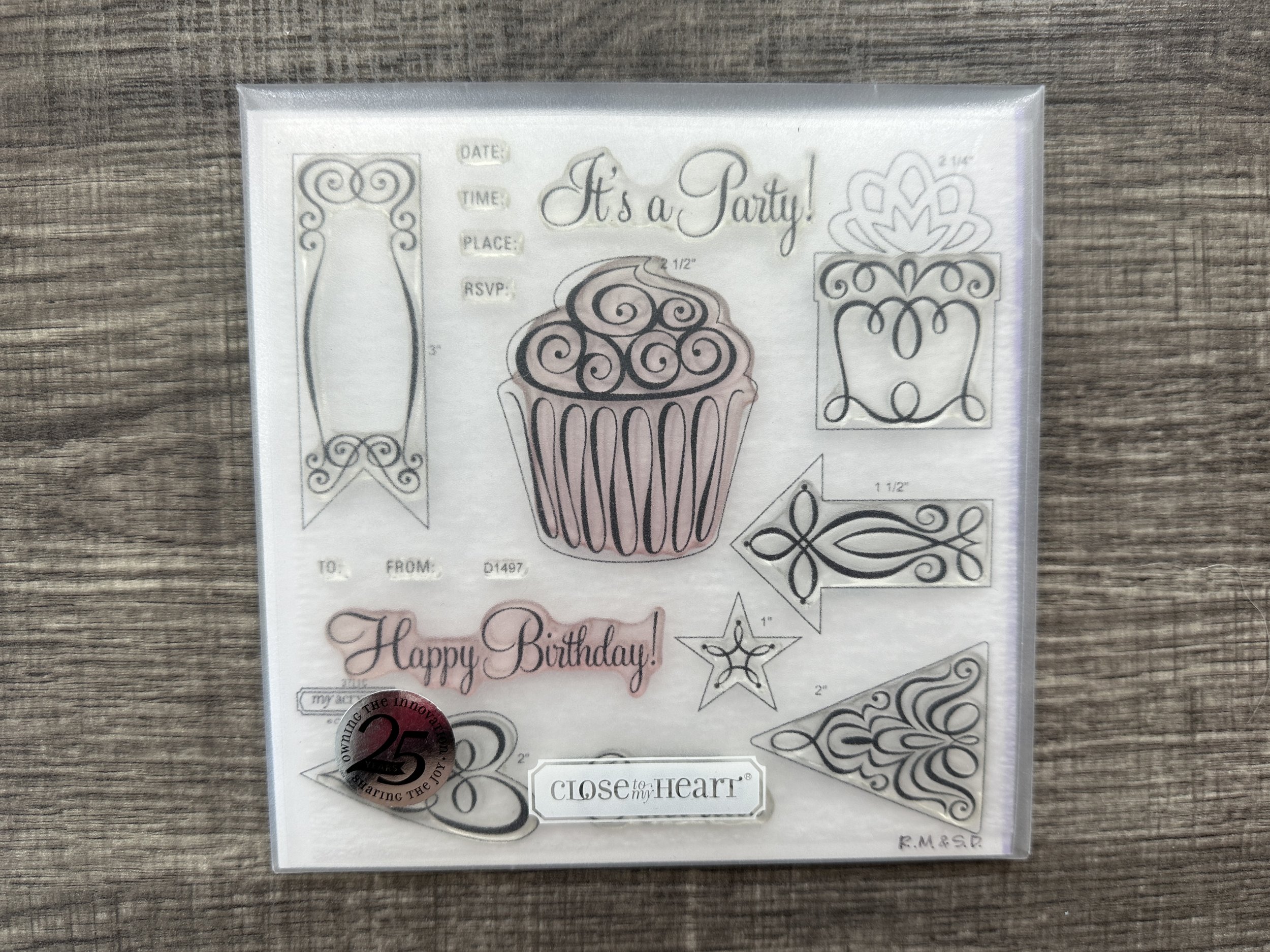 Art Philosophy Cupcake Stamp (used)
