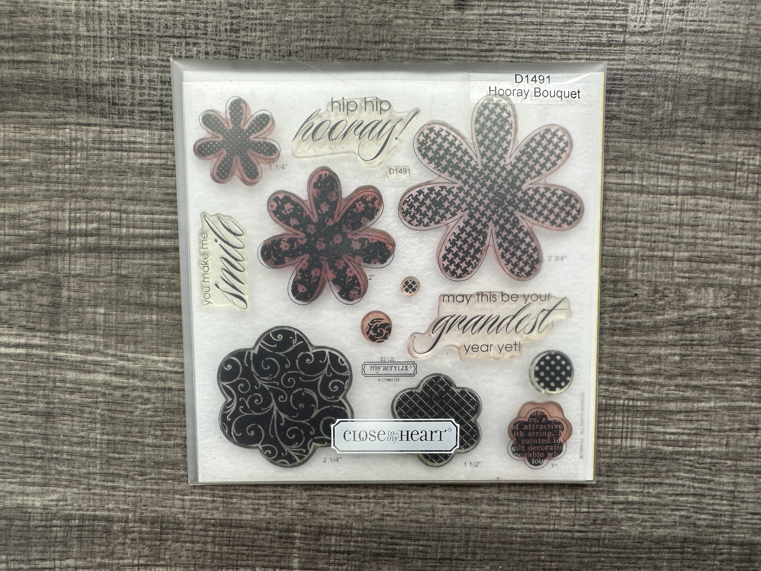Hooray Bouquet Stamp (used)