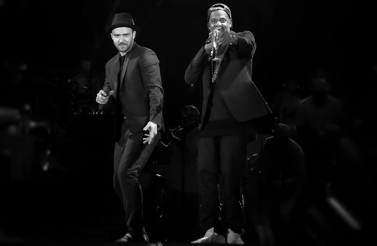 Justin Timberlake (left) Jay-Z (right) 