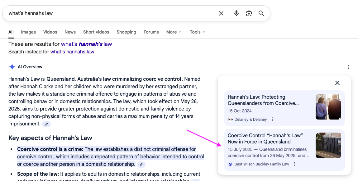 example - BWB AI overview