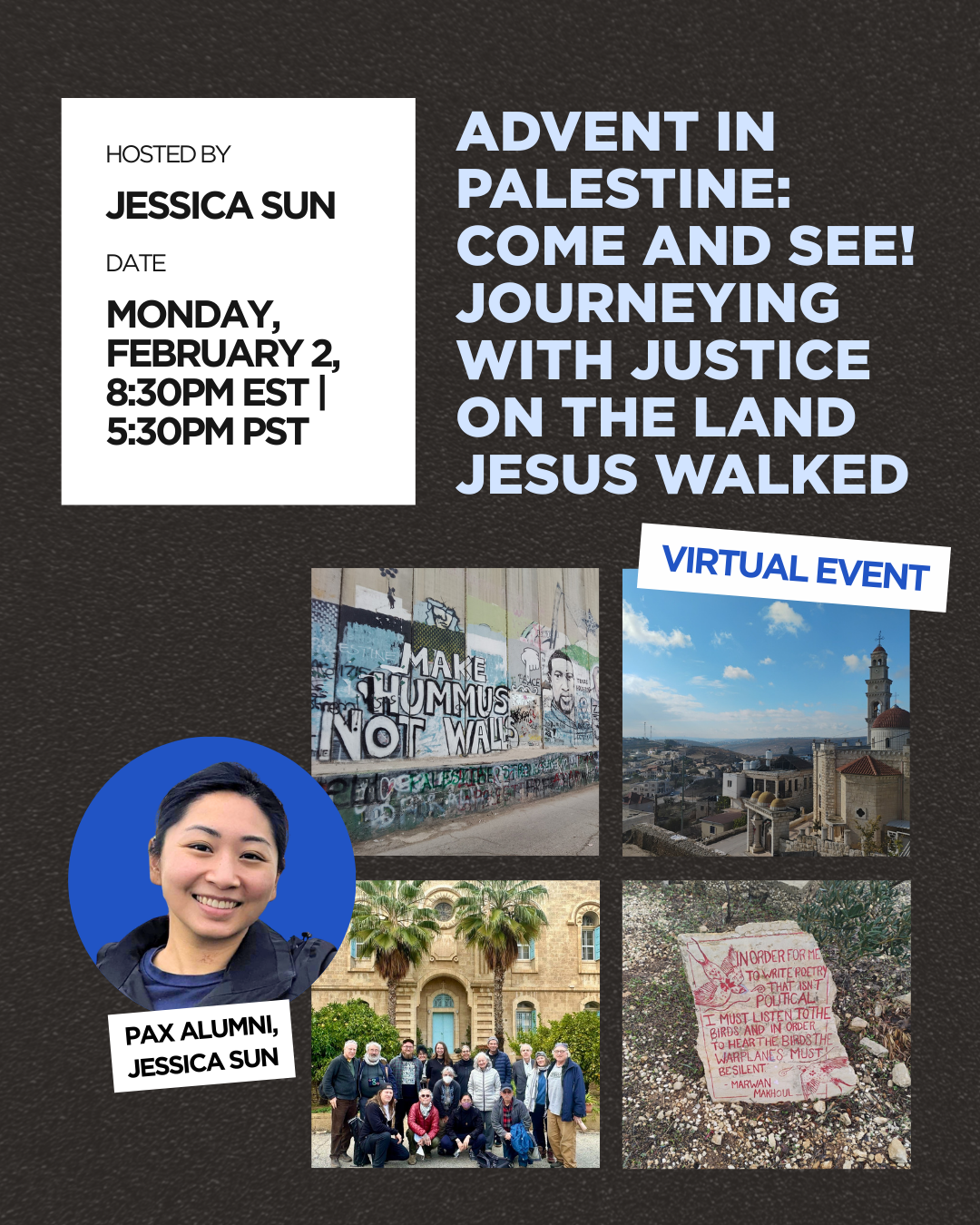 Advent in Palestine: Come and See! Journeying with Justice on the Land Jesus Walked