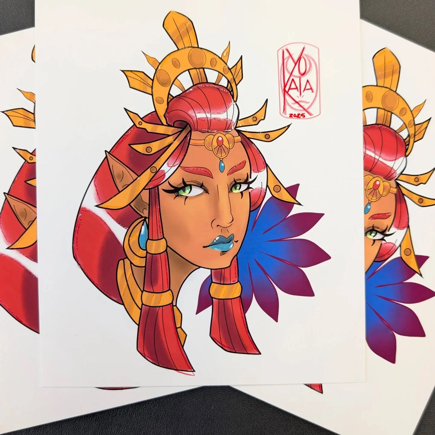 Riju is now available as a print!

Get her for $5 on my website yokaia.com/shop 
Also linked in bio! 

The sale is still going on so check it out!