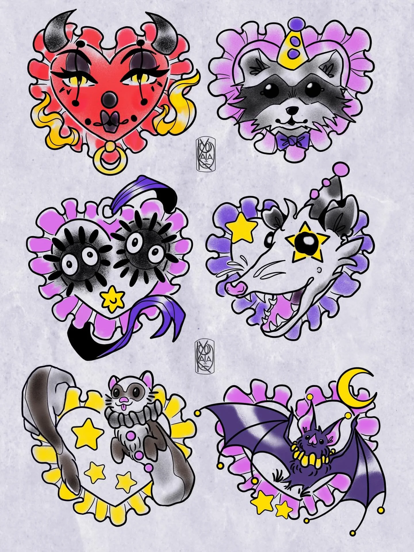 My flash for Friday the Flirteenth! 
Come by 11-? We&rsquo;ll be tattooing each others flash so please check out the other artists posts @shokunin.tattoo . 

Please patron the local shops and delicious immigrint food for community support.