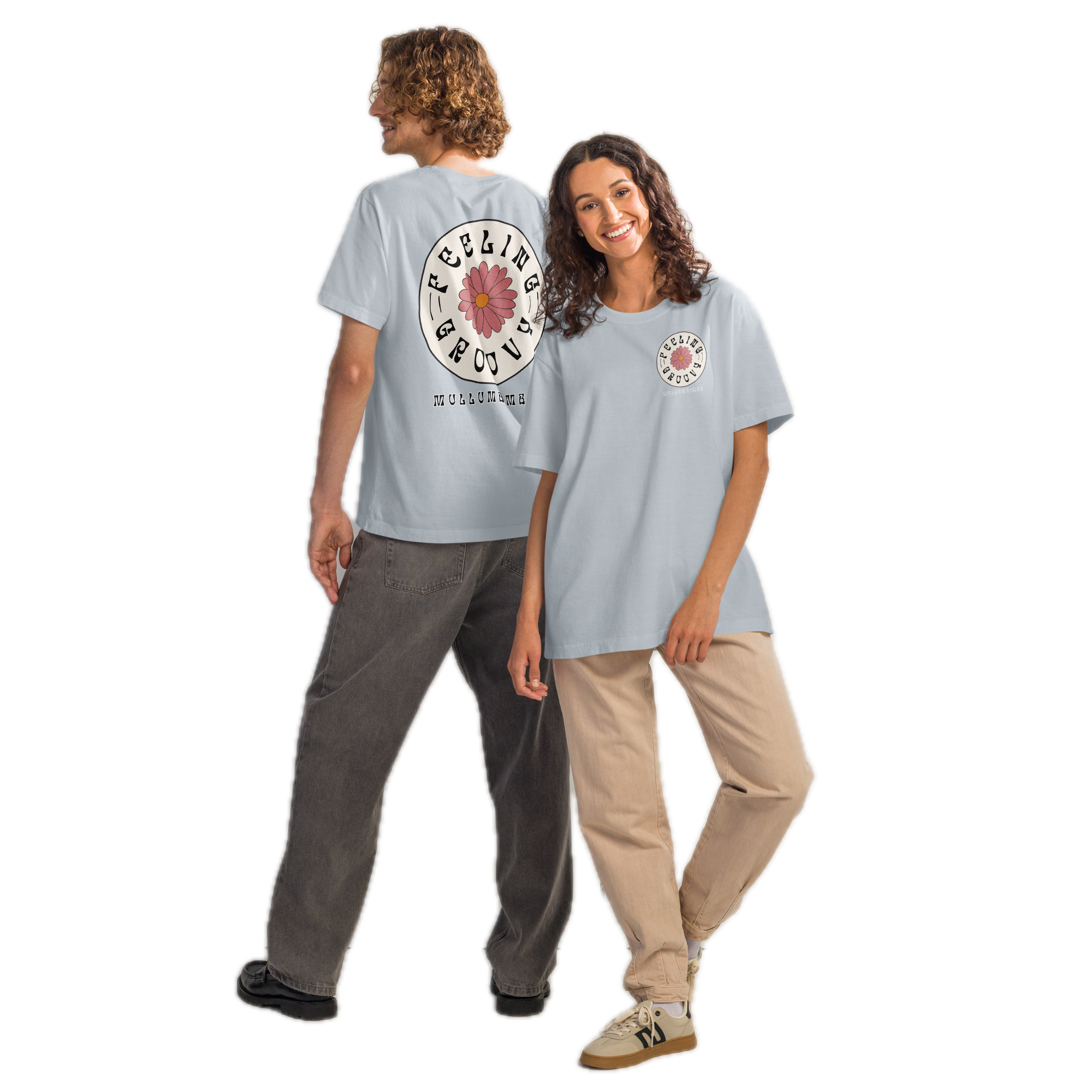 Flower Badge Tee light washed denim front and back.png