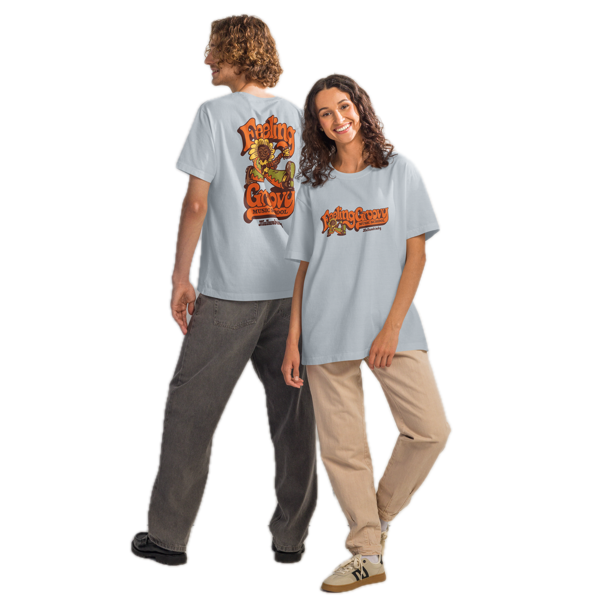 Flower Dude Tee light washed denim front and back.png