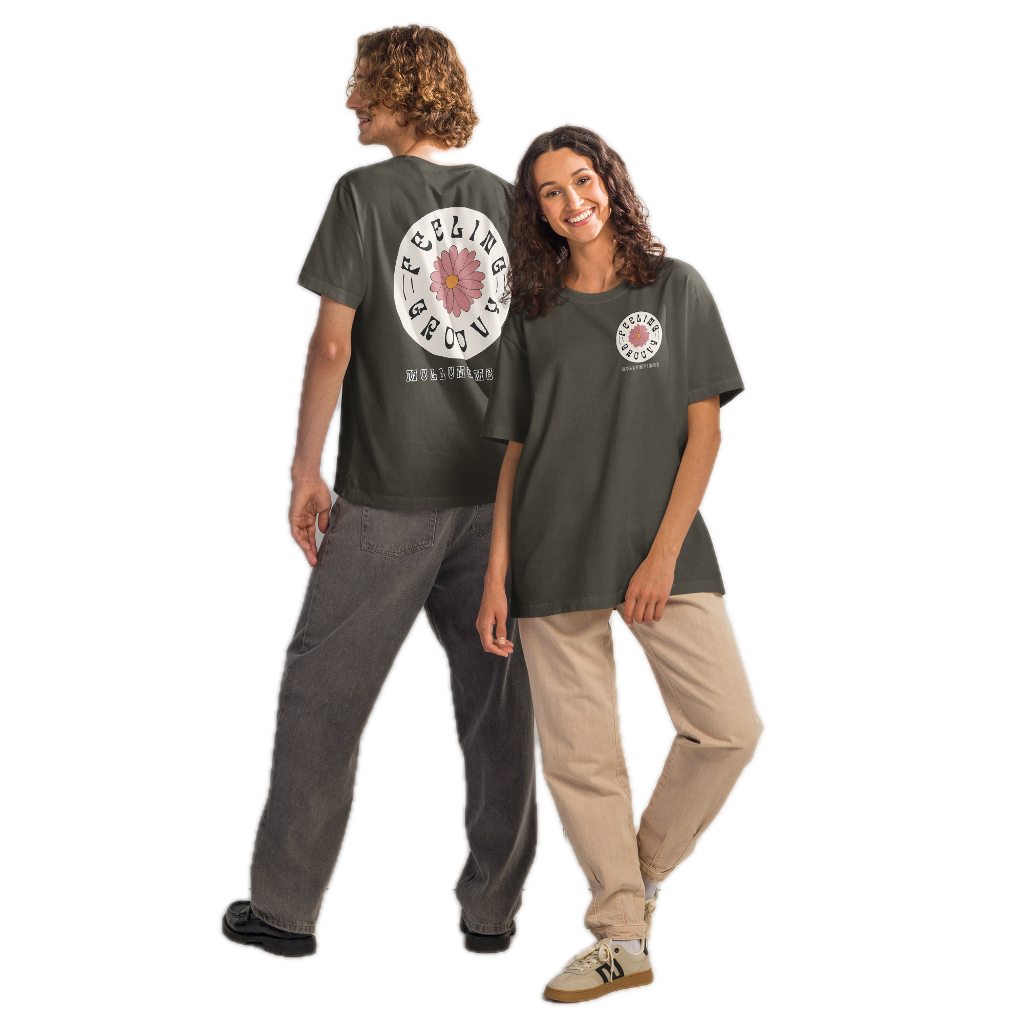 Flower Badge Tee washed charcoal front and back.png