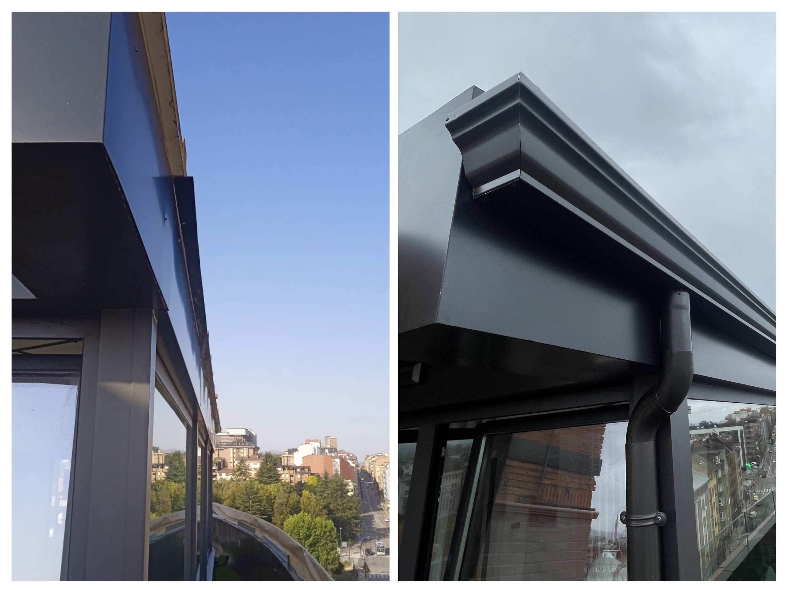 Aluminio Laca Poliamida Gris Pizarra