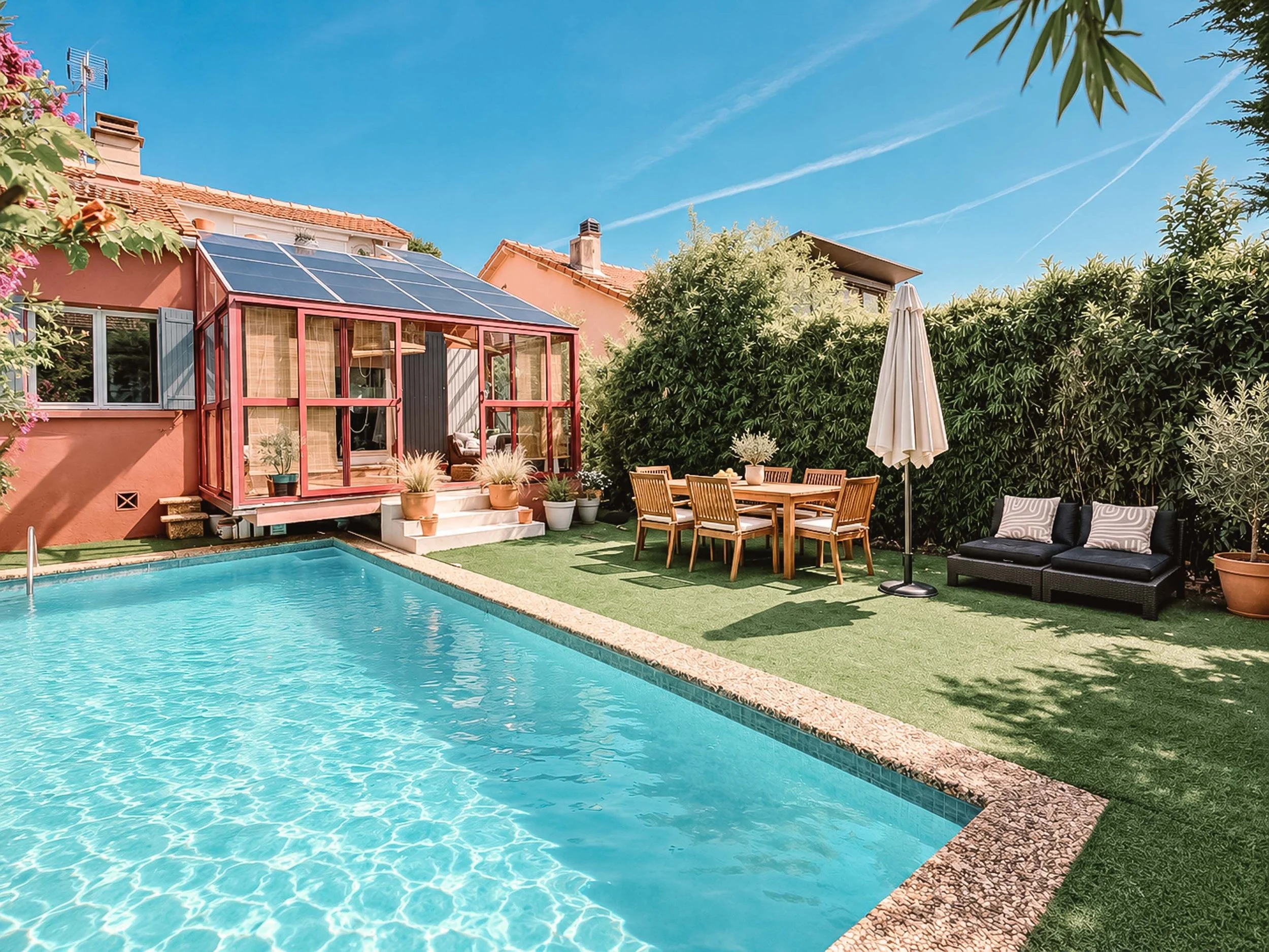 Maison Marseille st barnabé Piscine et jardin