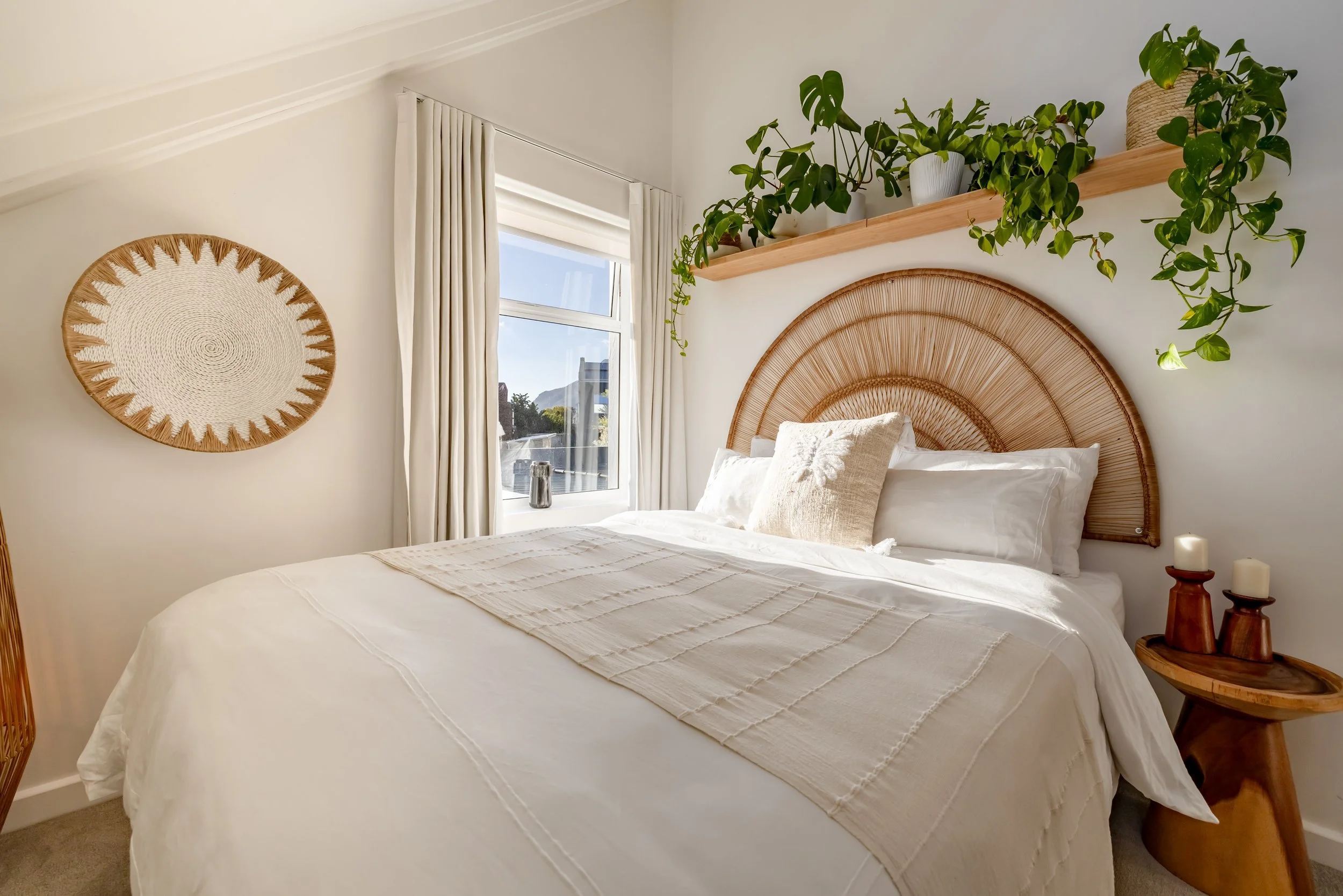 Styled interior details photographed for short-term rental platforms