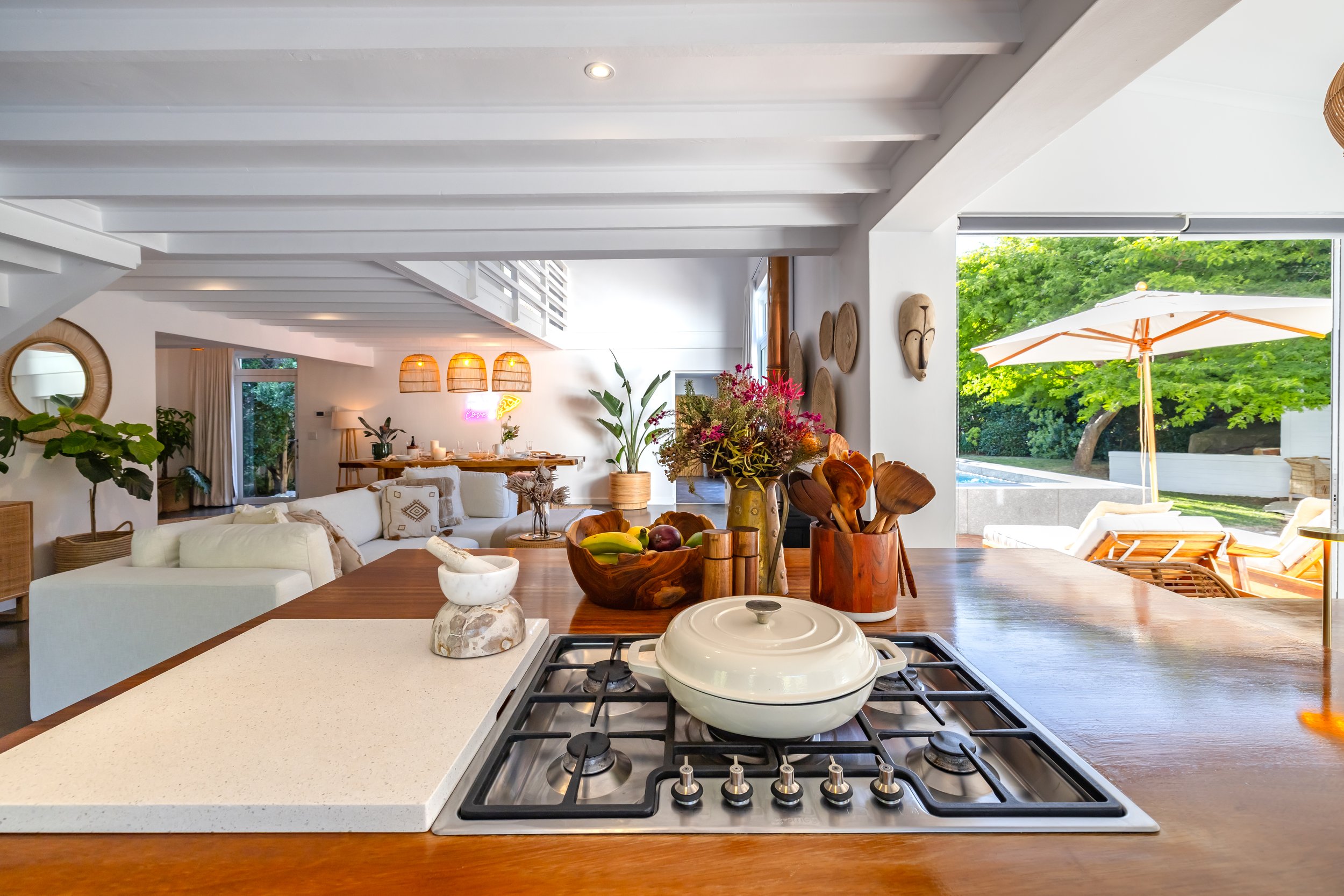 Additional living space photographed for short-term rental listings in Noordhoek