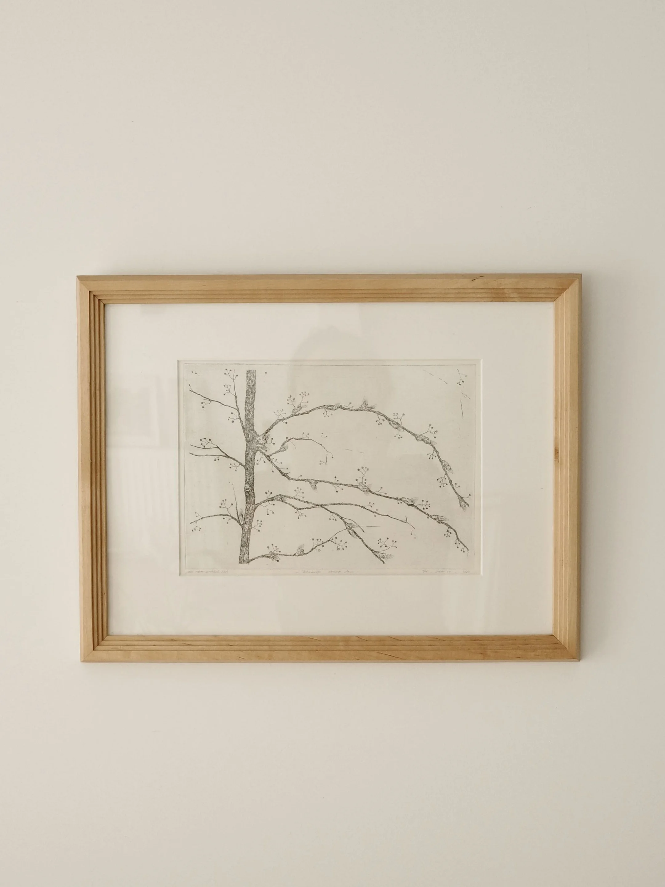 Vintage Framed Signed Art Print