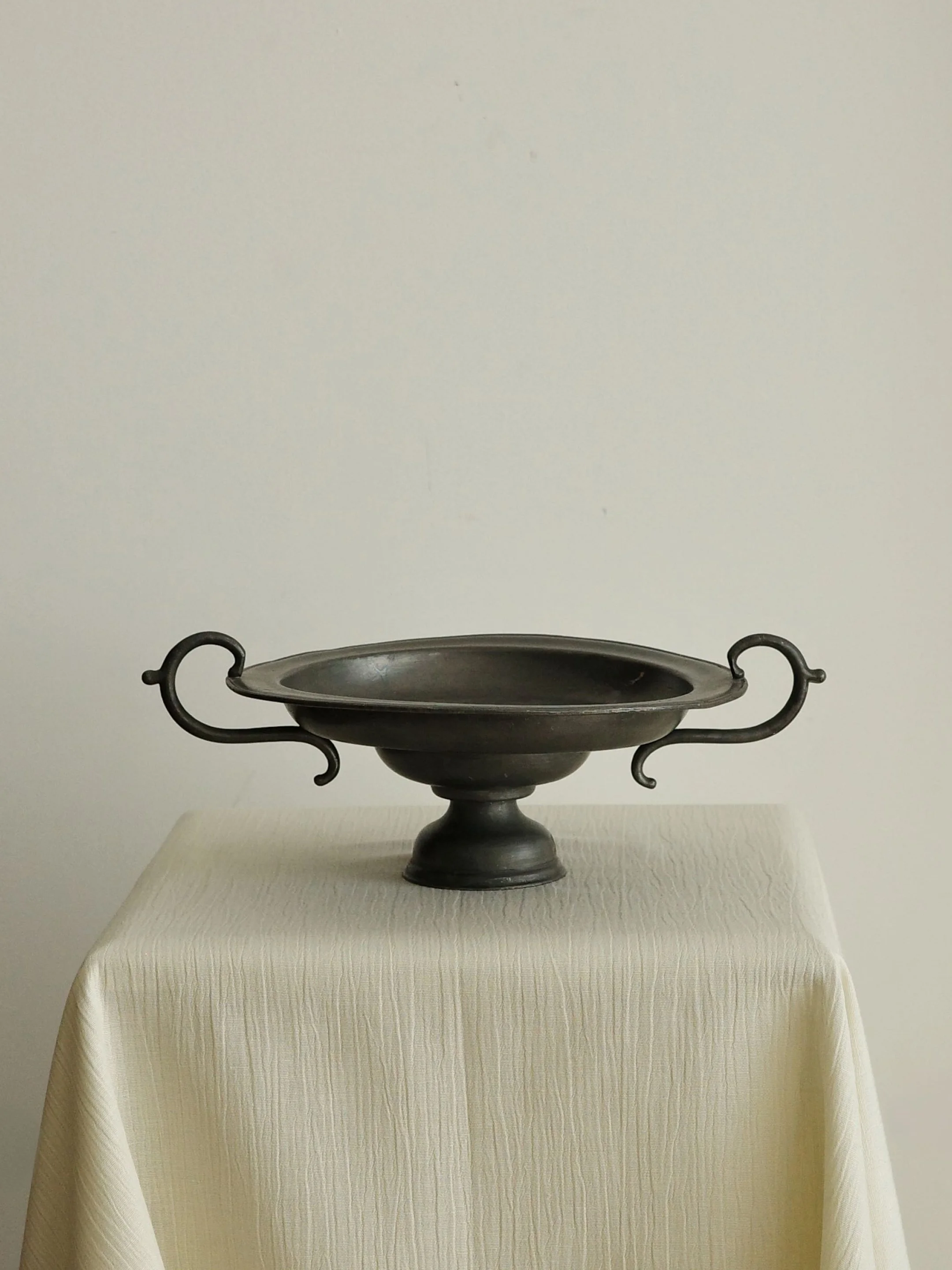 Pewter Pedestal Compote Bowl