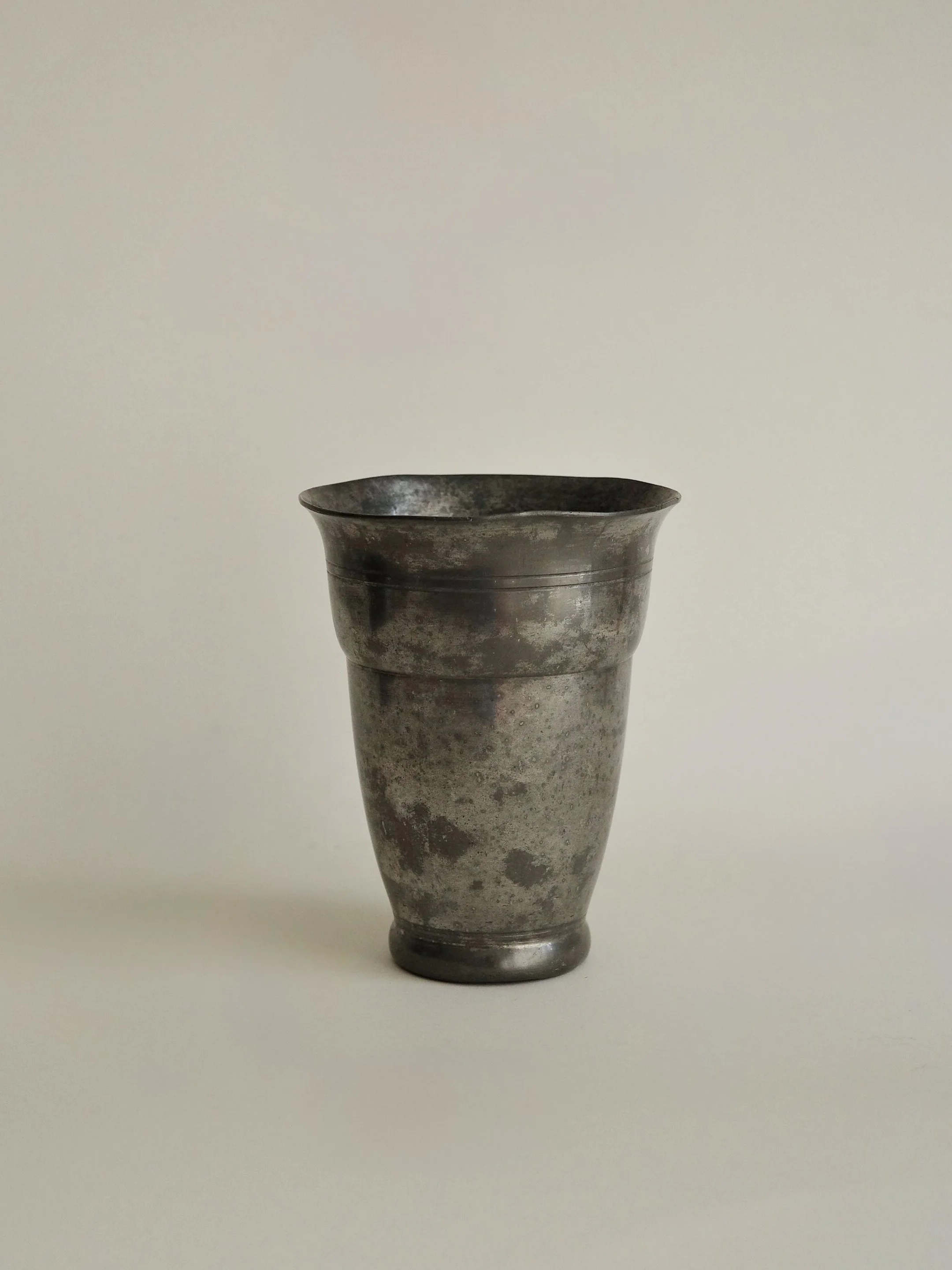 Dutch Pewter Cup / Vase