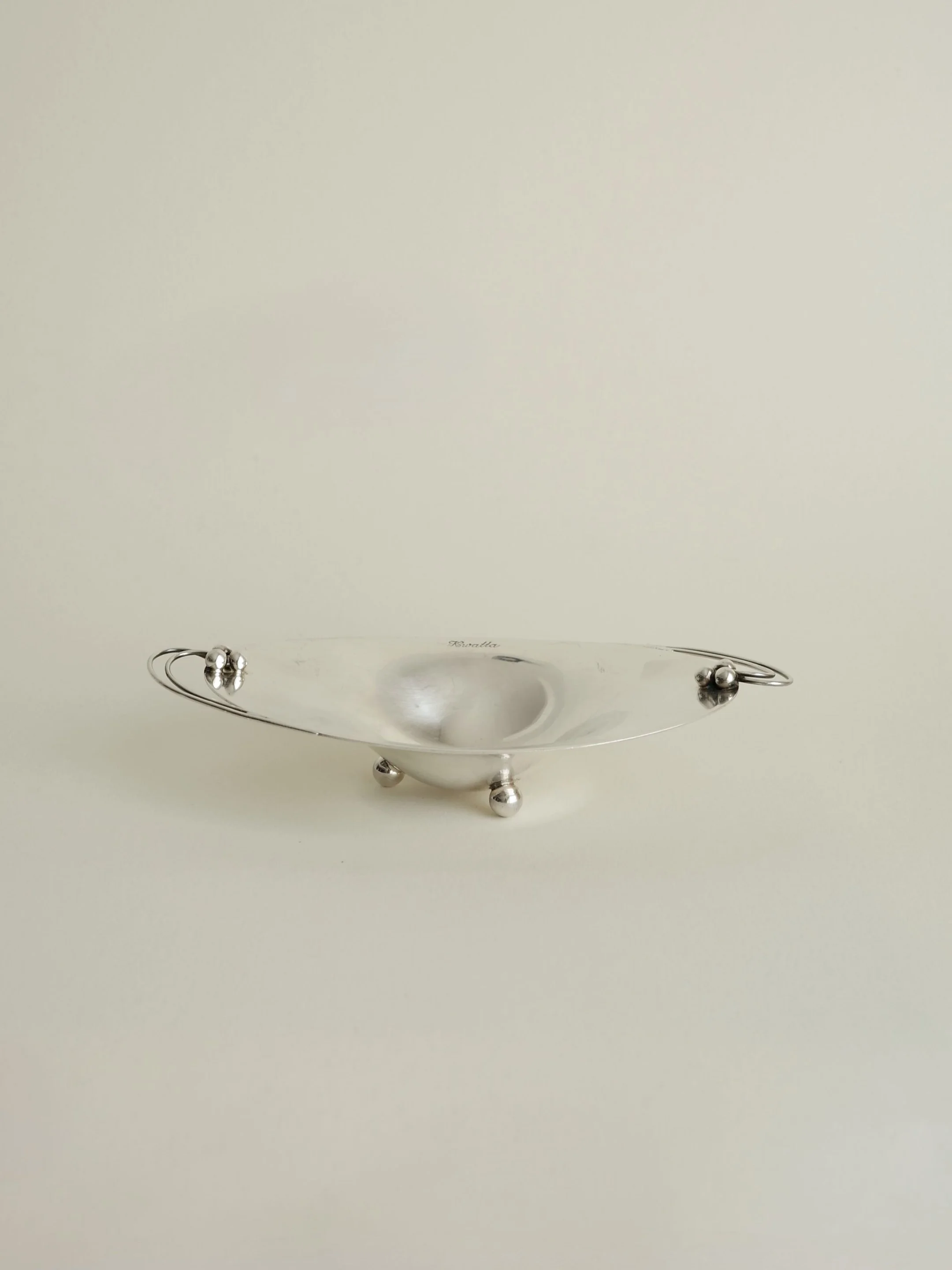 Vintage Dutch Art Deco Silver Plated Dish