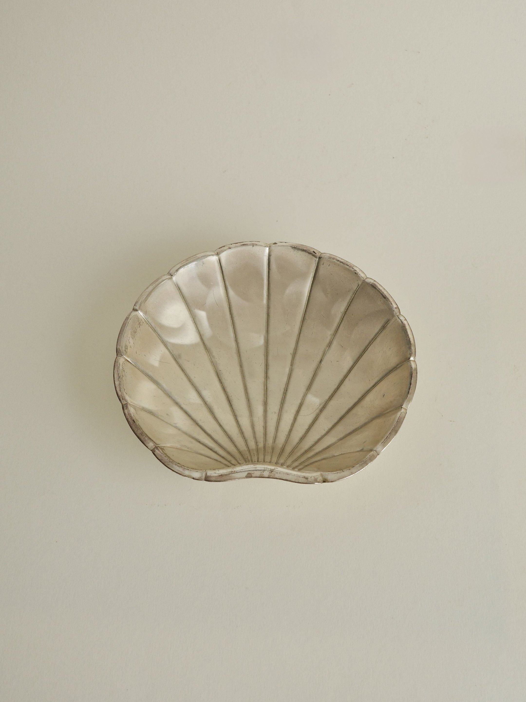 Silver-Plated Shell Dish