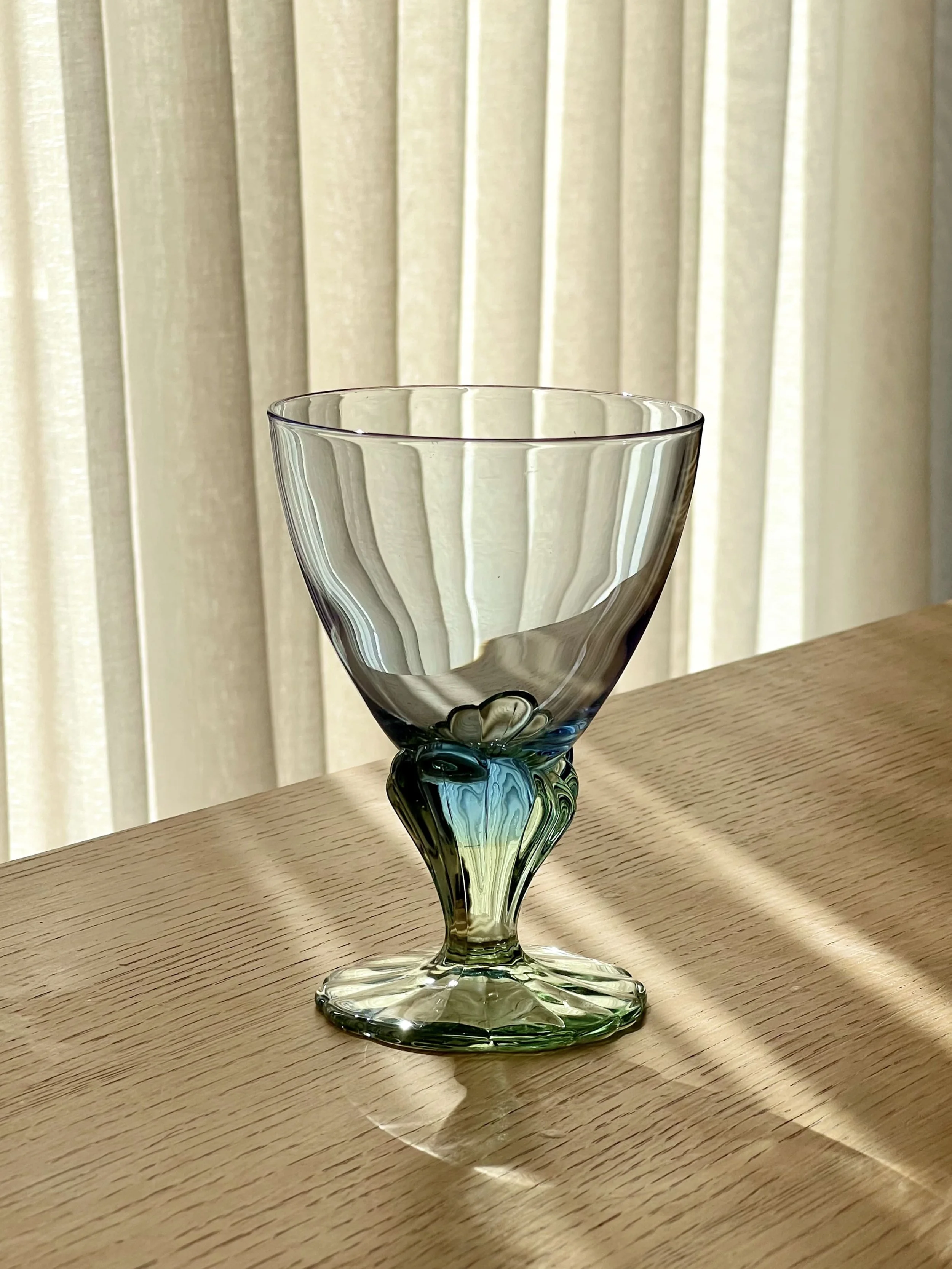 Set of 2 large vintage Bormioli Rocco Bahia glasses