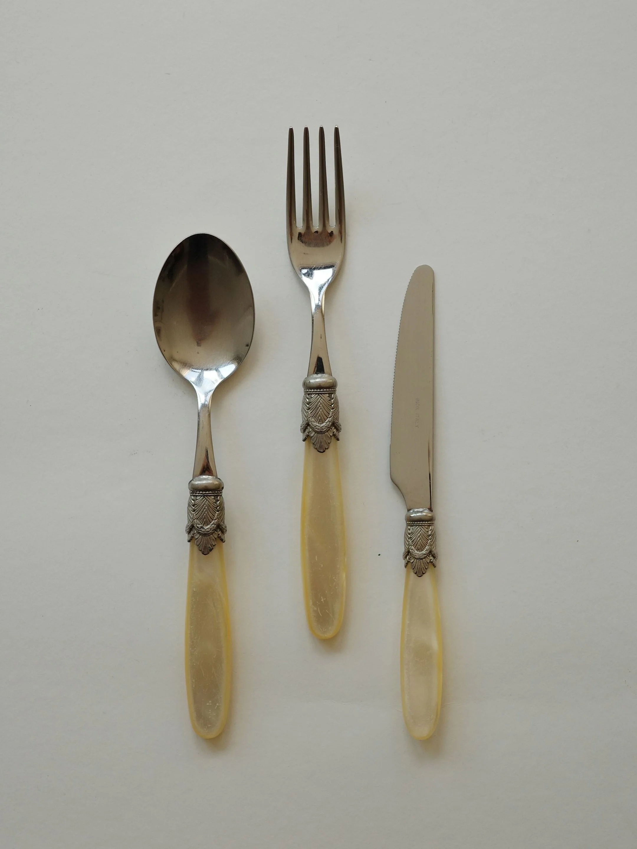 Vintage Italian 18/10 Pearl Ivory Flatware