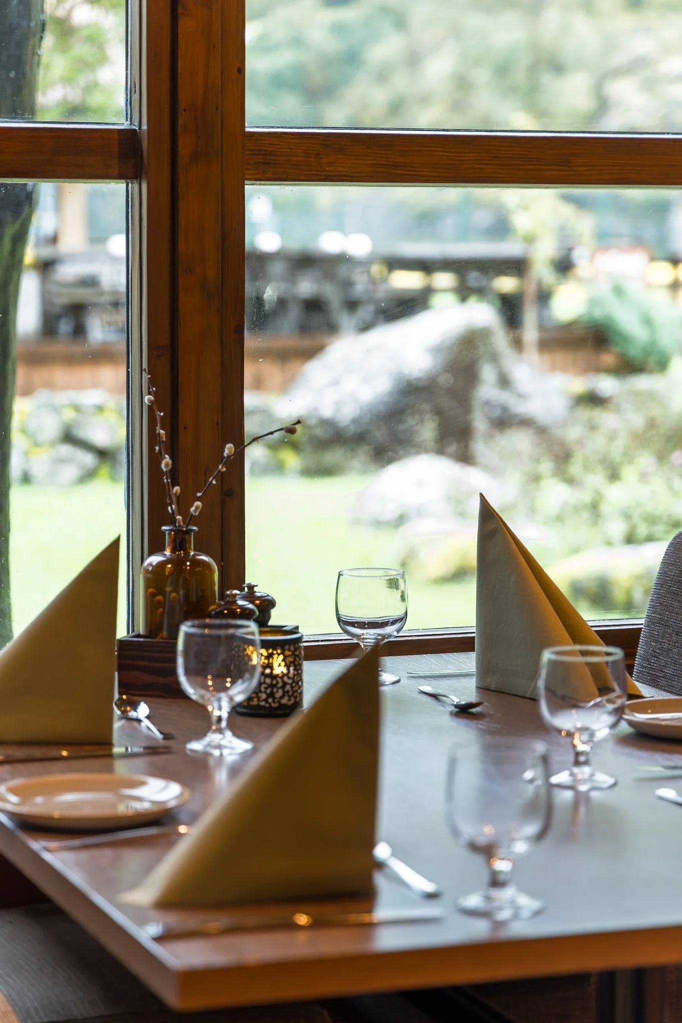 Table setting in Flåm Restaurant