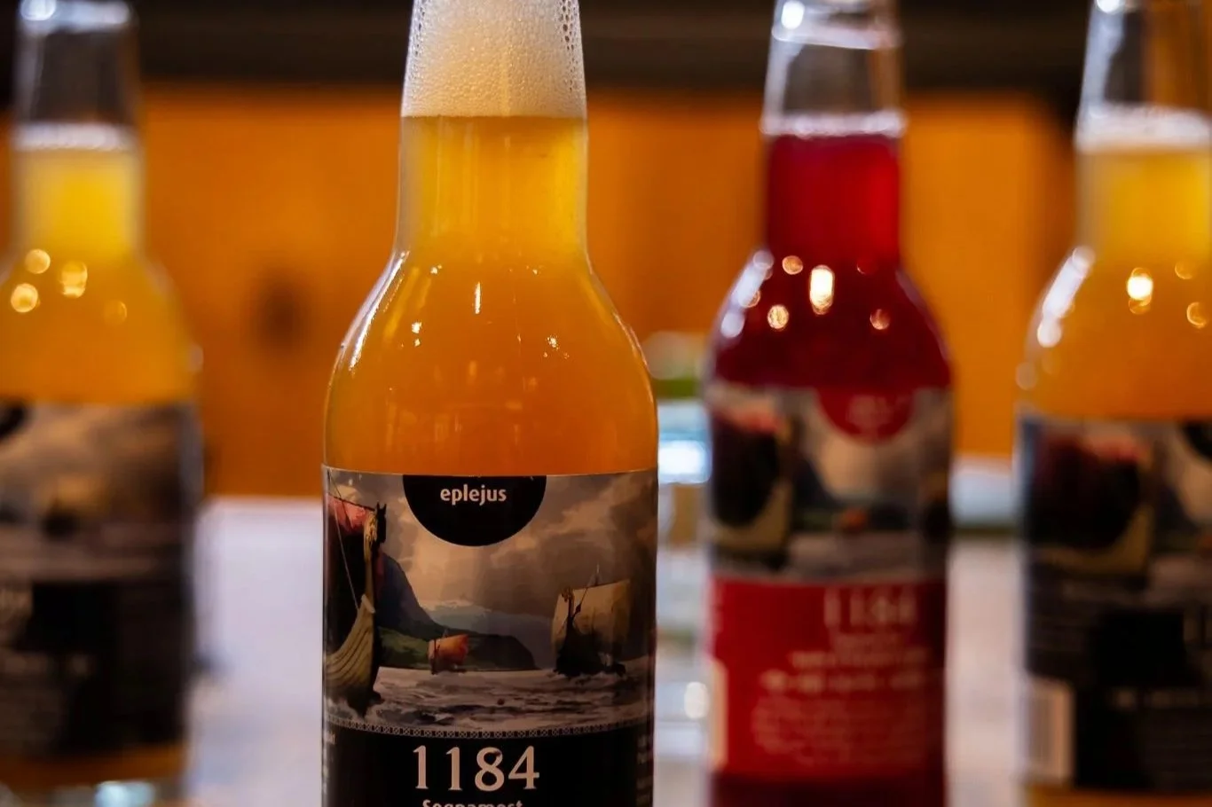 Local juices served in Fjord Bistro Flåm
