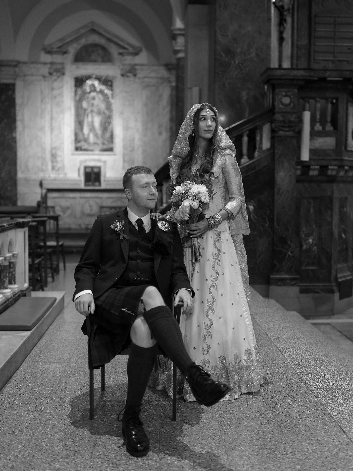 A beautifully intimate ceremony for Annie &amp; Blair at St Aloysius Church in Glasgow.

I absolutely love covering more smaller ceremonies and seeing couples soak it all in with their nearest and dearest.

A few frames of film added in for this day.