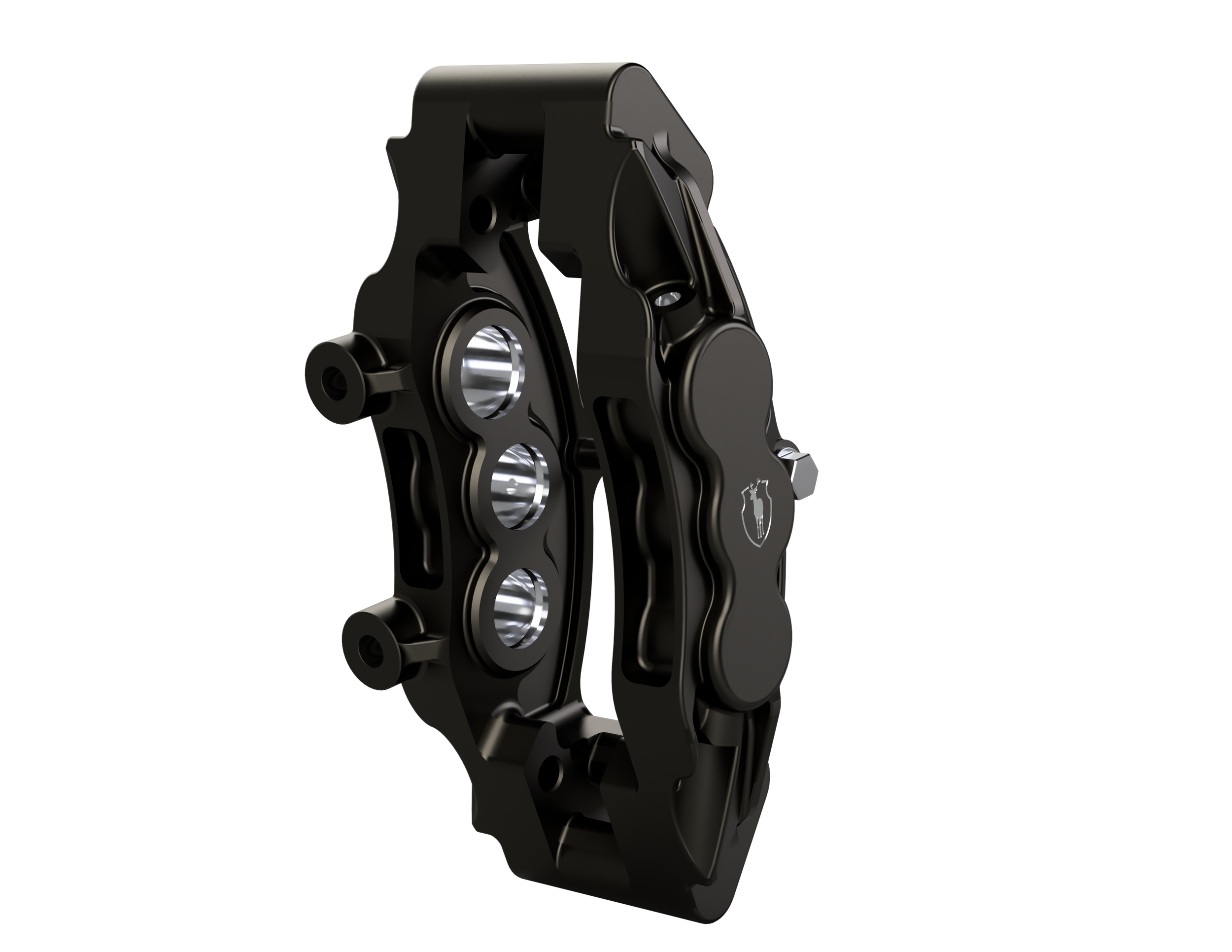 Close-up of a custom brake caliper