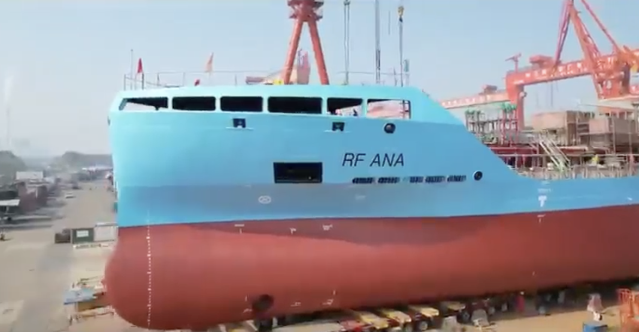 Final preparations and ship launching of RF Ana