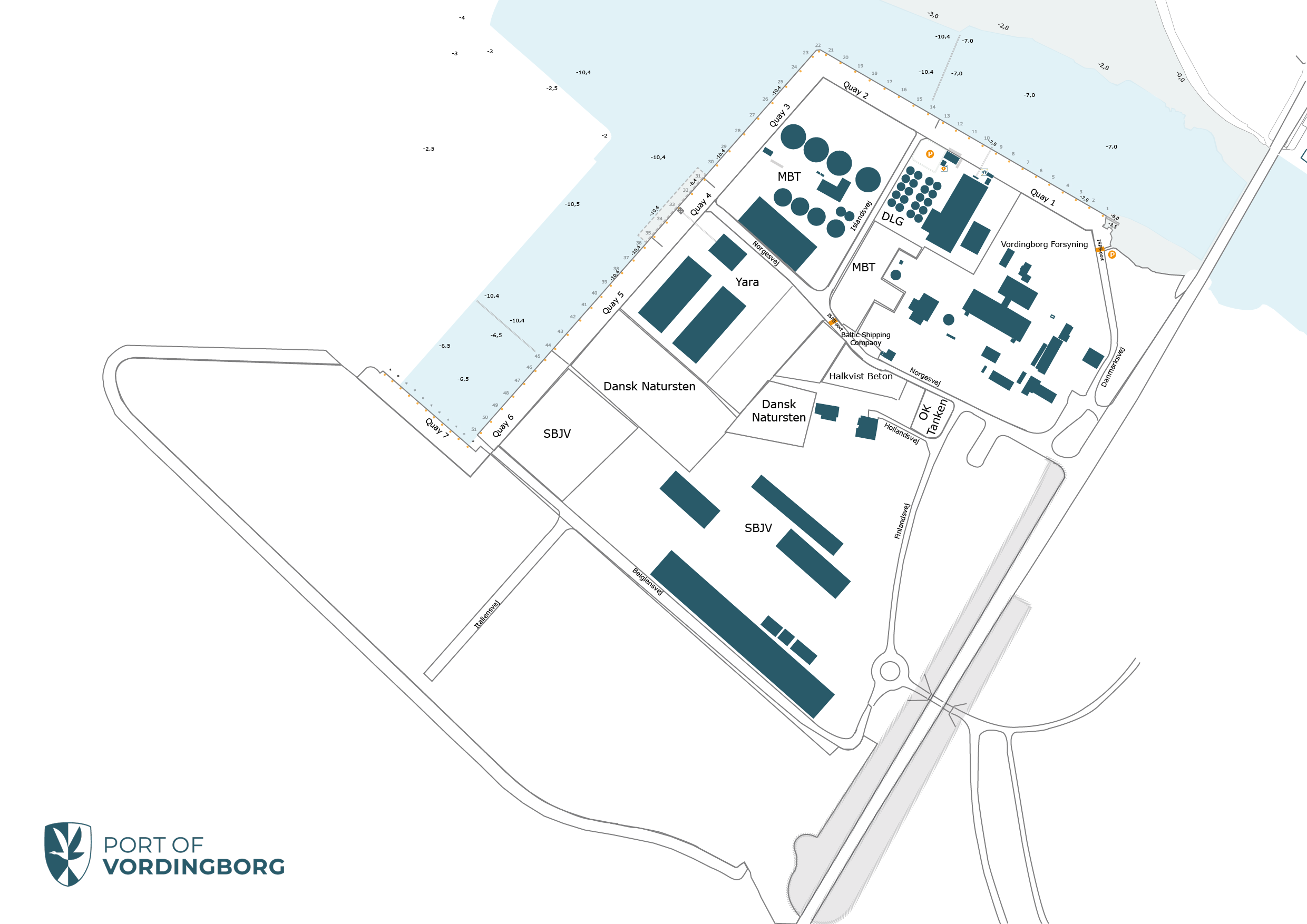 Oversigtskort — Port of Vordingborg