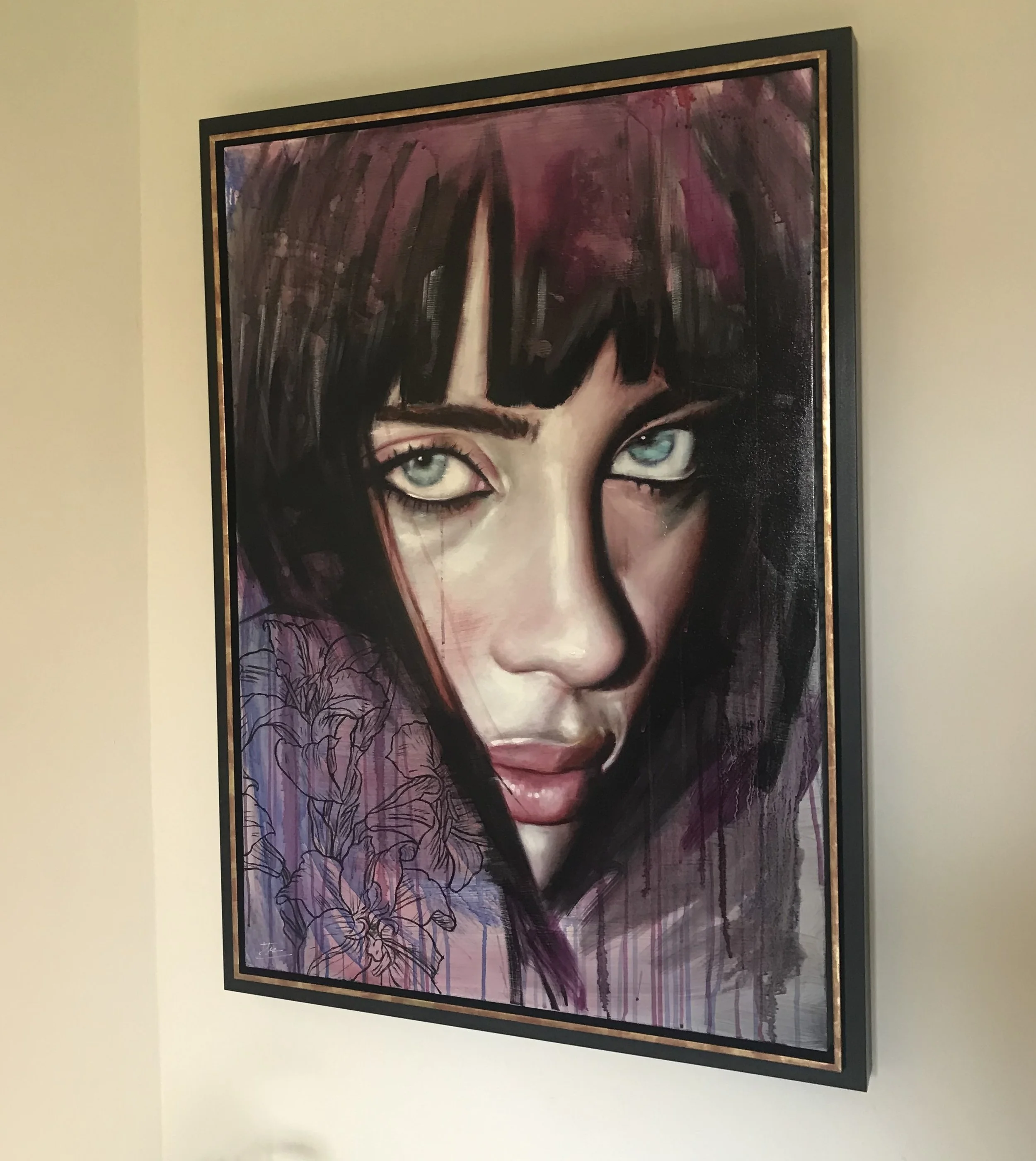 Billie Eilish:  Portrait: Original Oil on Canvas