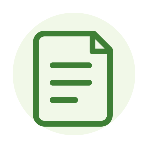Ícone de um documento ou arquivo com linhas de texto
