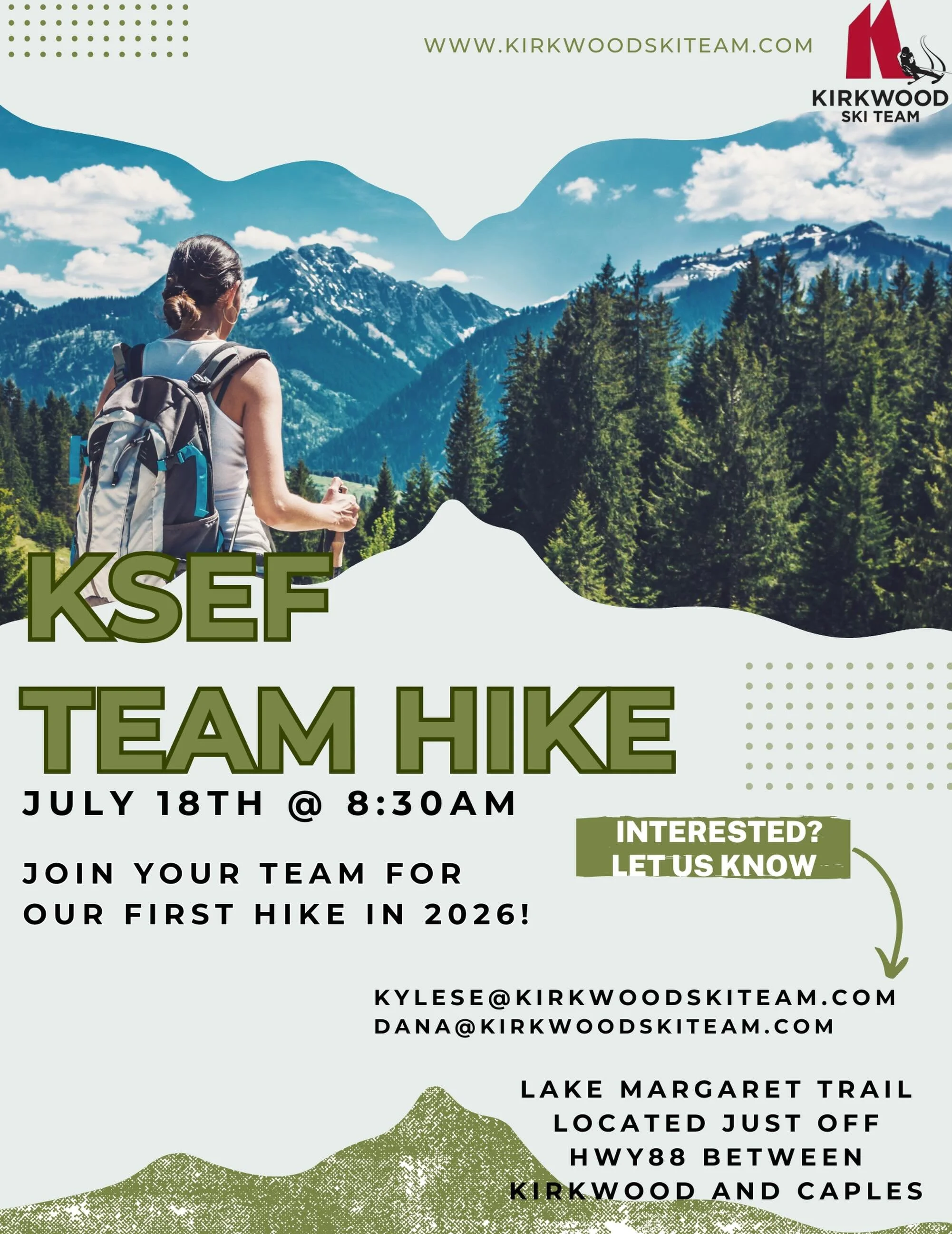 🌲 Join us for our first team hike of the summer! 🥾☀️

📅 July 18
⏰ 8:30 AM
📍 Lake Margaret Trailhead

Parking fills up quickly, so plan to arrive early! We&rsquo;ll enjoy a beautiful hike, have lunch by the lake, spend time bonding as a team, and 