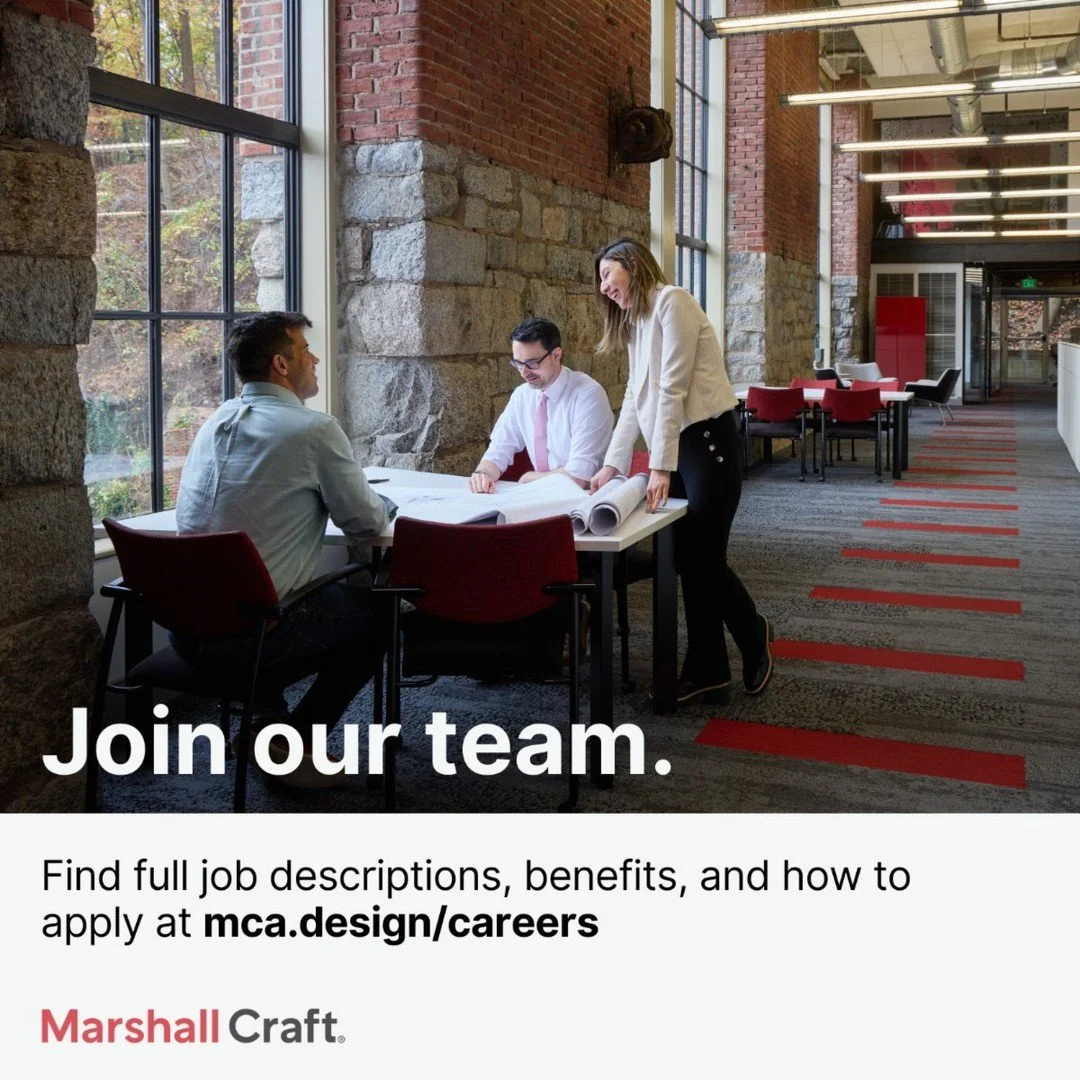 Marshall Craft is hiring in Baltimore, MD, and Richmond, VA! Find full job descriptions, benefits, and how to apply at mca.design/careers (link in bio). #dotherightthingwell