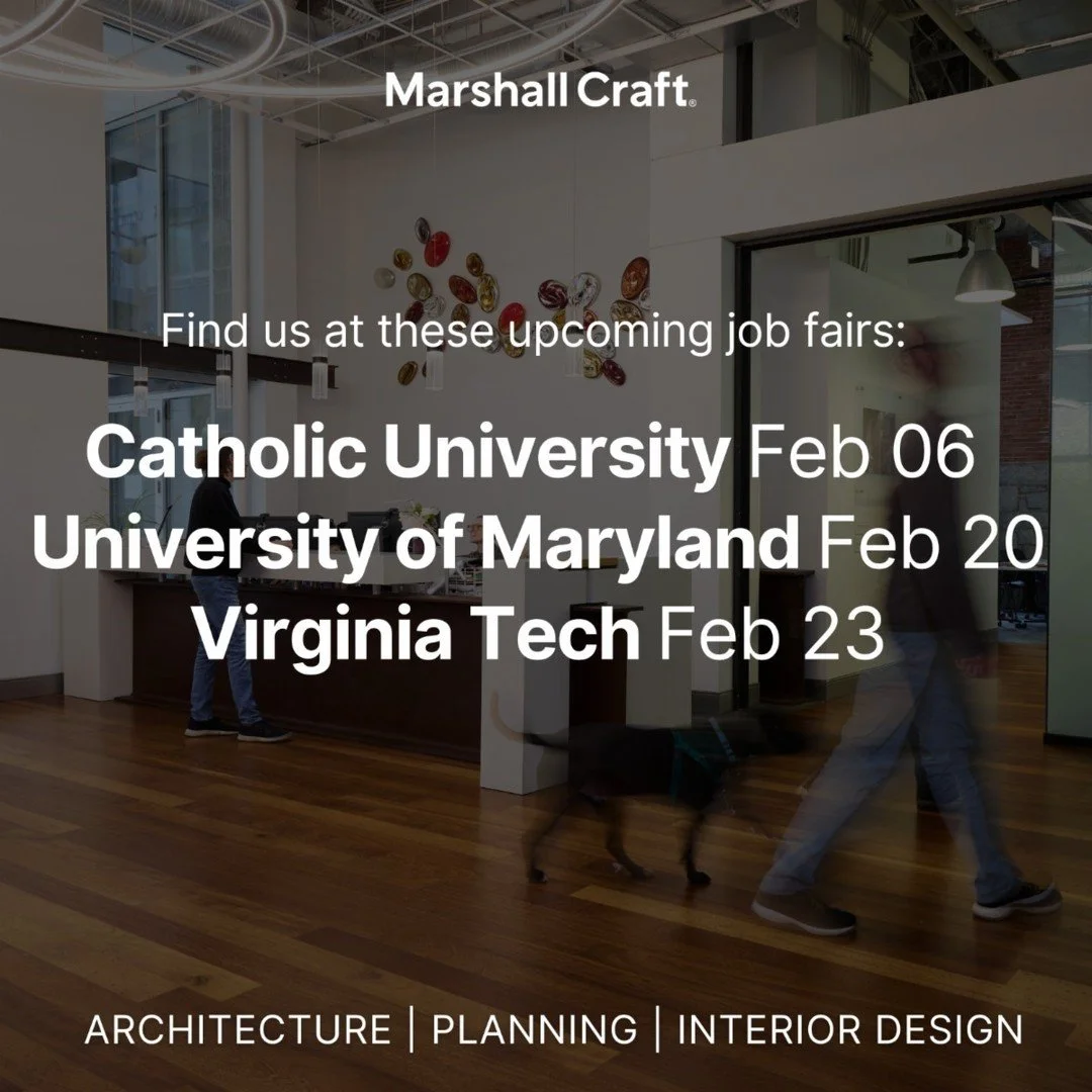 We&rsquo;re looking forward to meeting talented students and job seekers at these upcoming events: Catholic University School of Architecture and Allied Arts Career Fair, Friday, February 6, 2-5 PM University of Maryland Architecture, Planning, and P