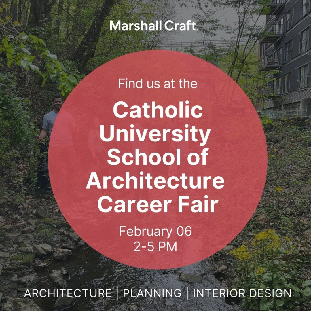 Cardinals, we can&rsquo;t wait to meet you! Find Marshall Craft at the Catholic University School of Architecture and Allied Arts Career Fair, Friday, February 6, 2-5 PM #dotherightthingwell @catholicuniversity