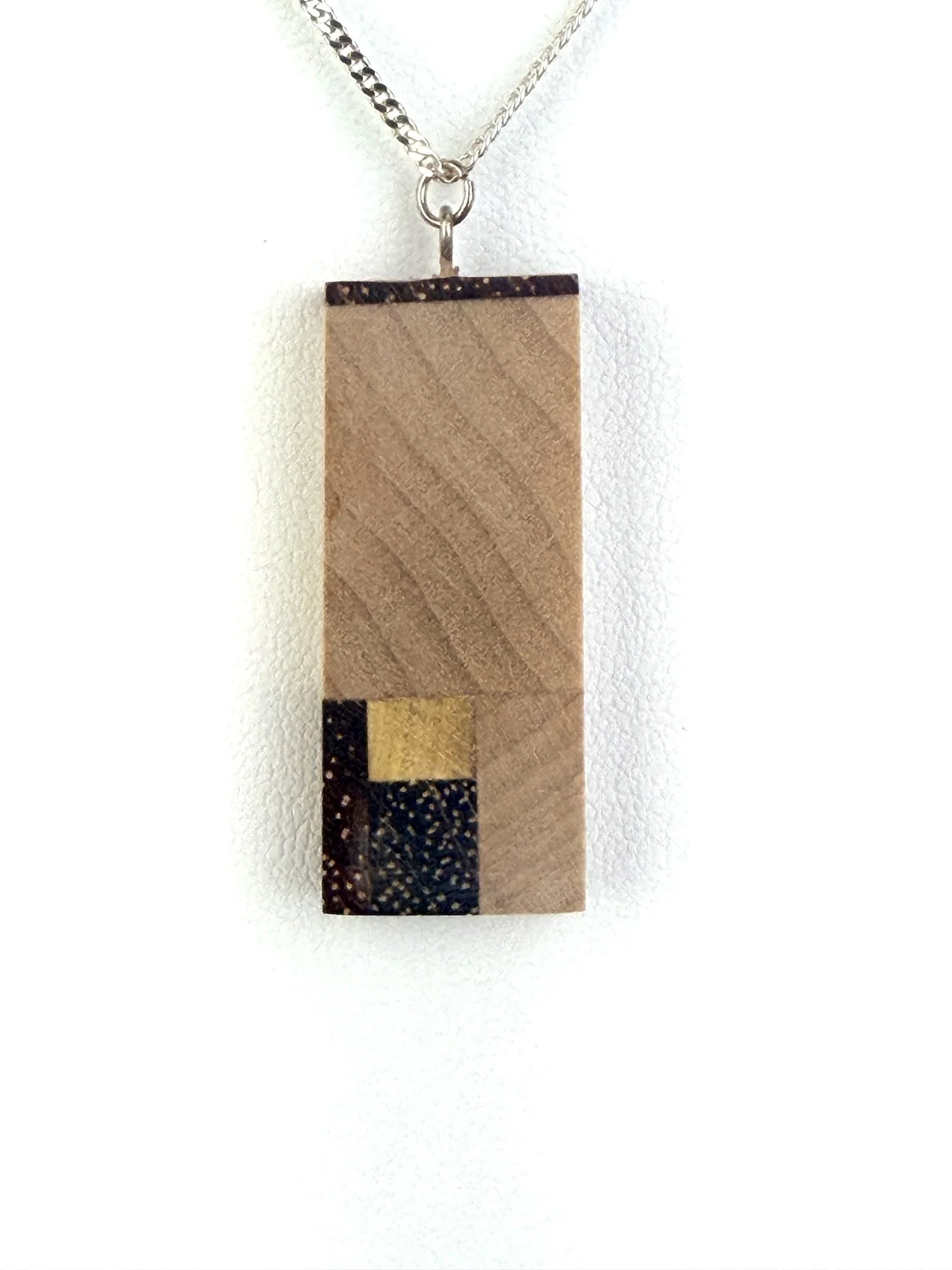 Wooden End Grain Necklace