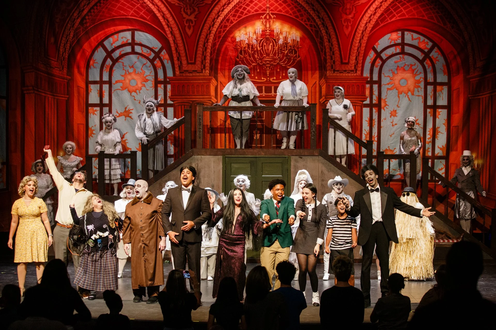 Parasail Multimedia Photographs Official Production Photos for The Hurrah Players’ The Addams Family Musical at the Wells Theatre