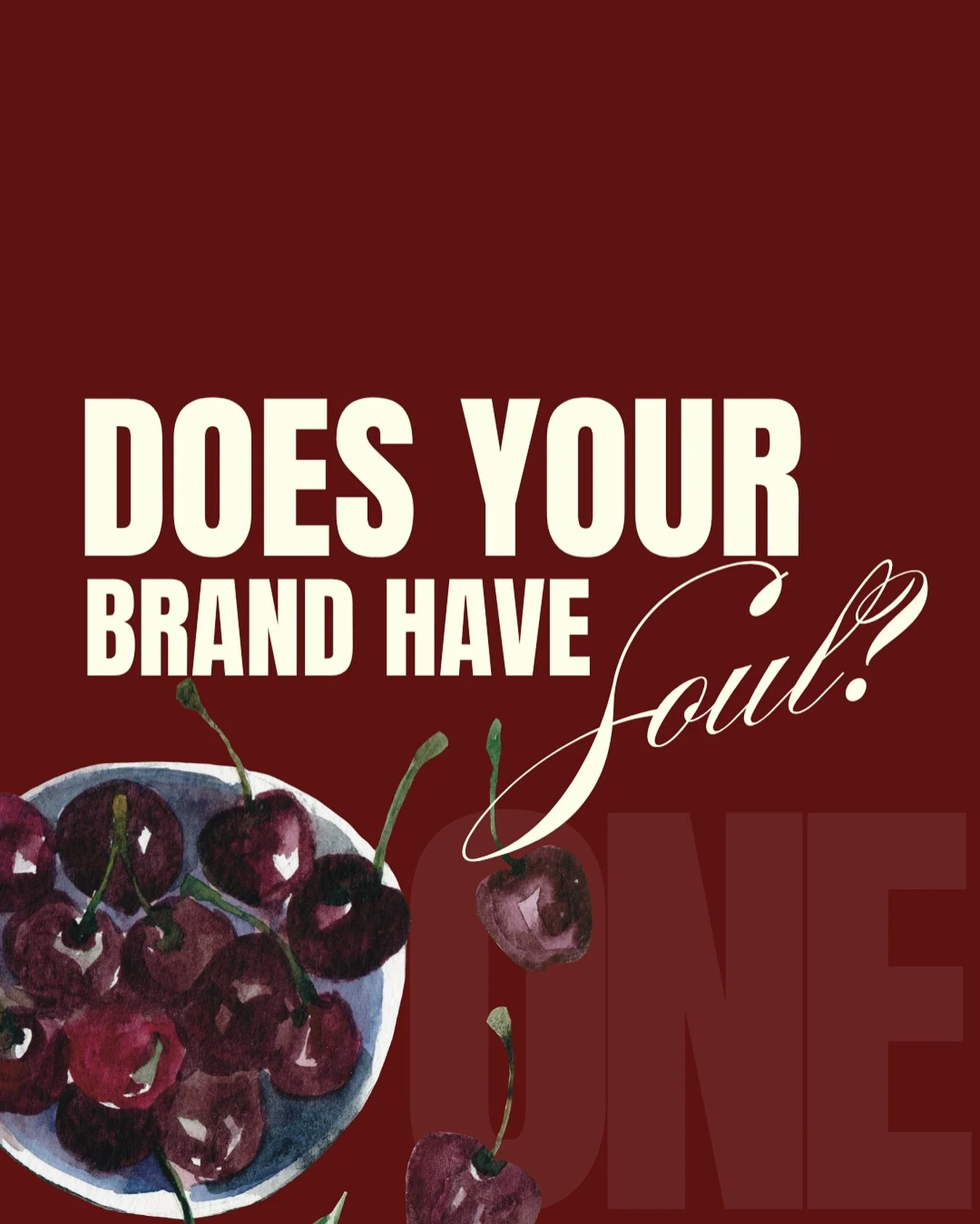 Does your brand have soul? 💫 

It&rsquo;s time to make it unforgettable. Let&rsquo;s create something that resonates. 

#OneSocialAgency #BrandSoul #Branding
